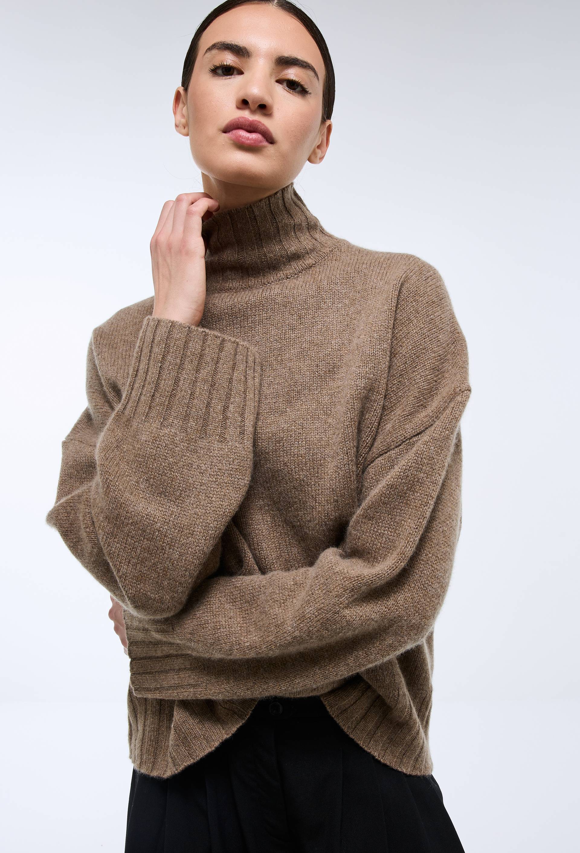 Pull 100% Cachemire Beige Camel Monoprix Premium - Taille M (2) - Occasion Très Bon état