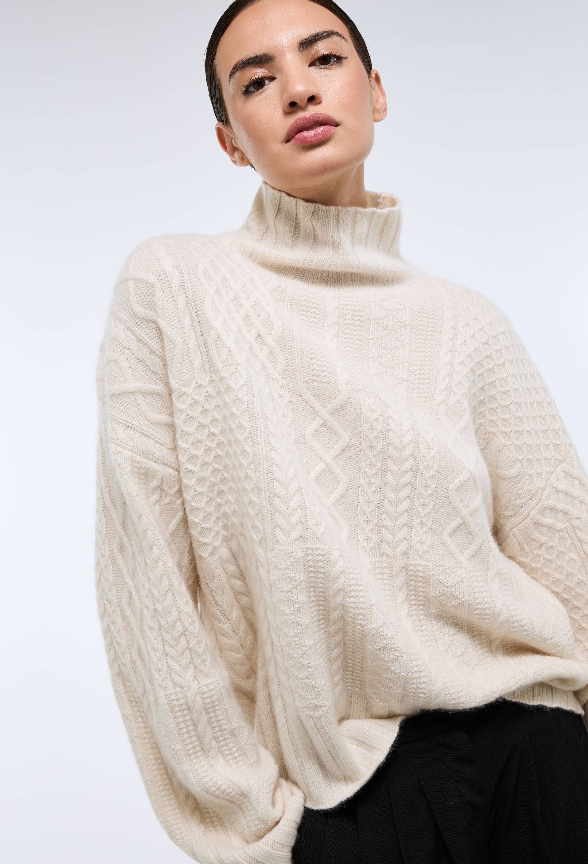 Pull 100% Cachemire Beige Camel Monoprix Premium - Taille M (2) - Occasion Très Bon état