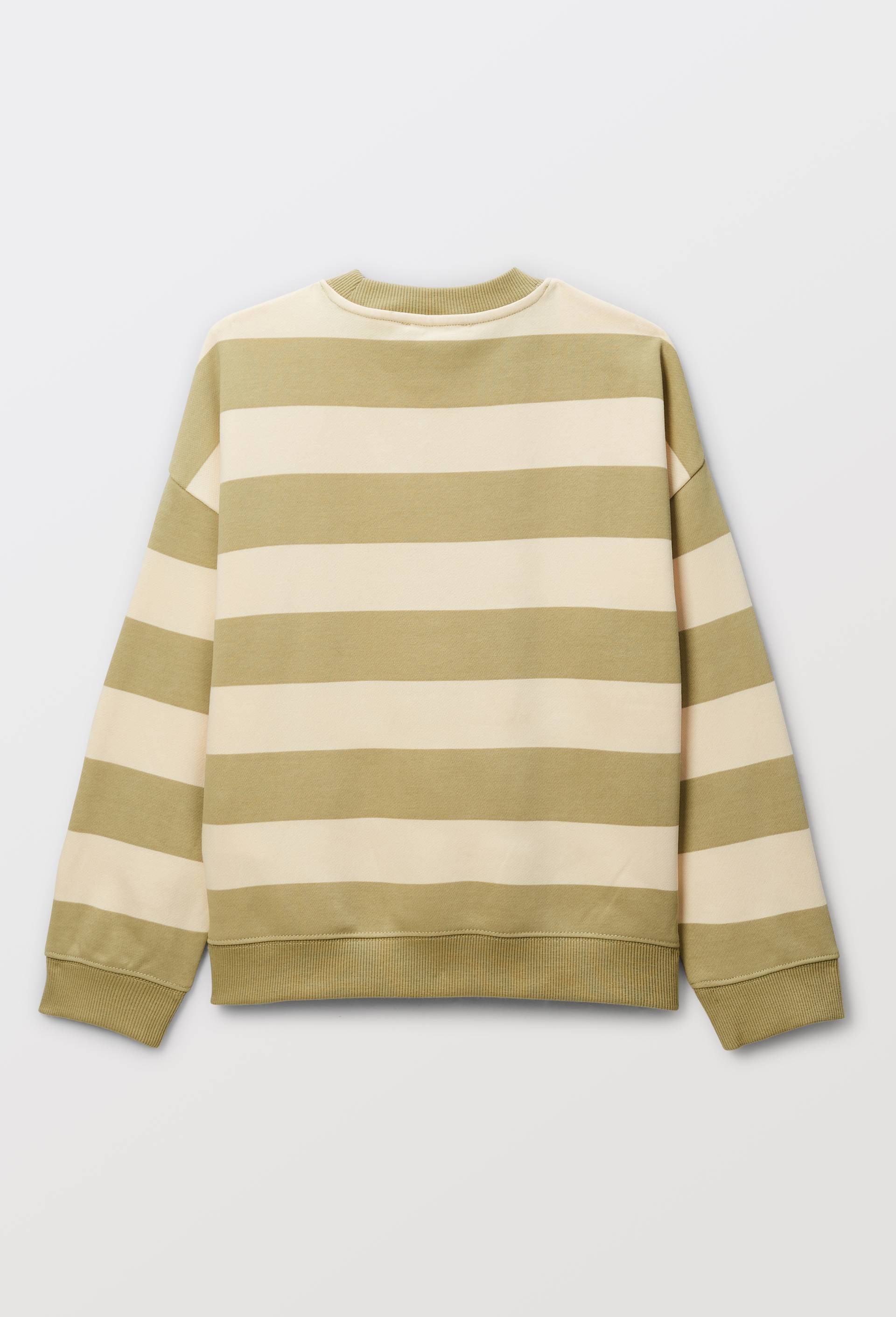 Sweat imprim&eacute; en coton BIO GOTS, Beige, large image number 3