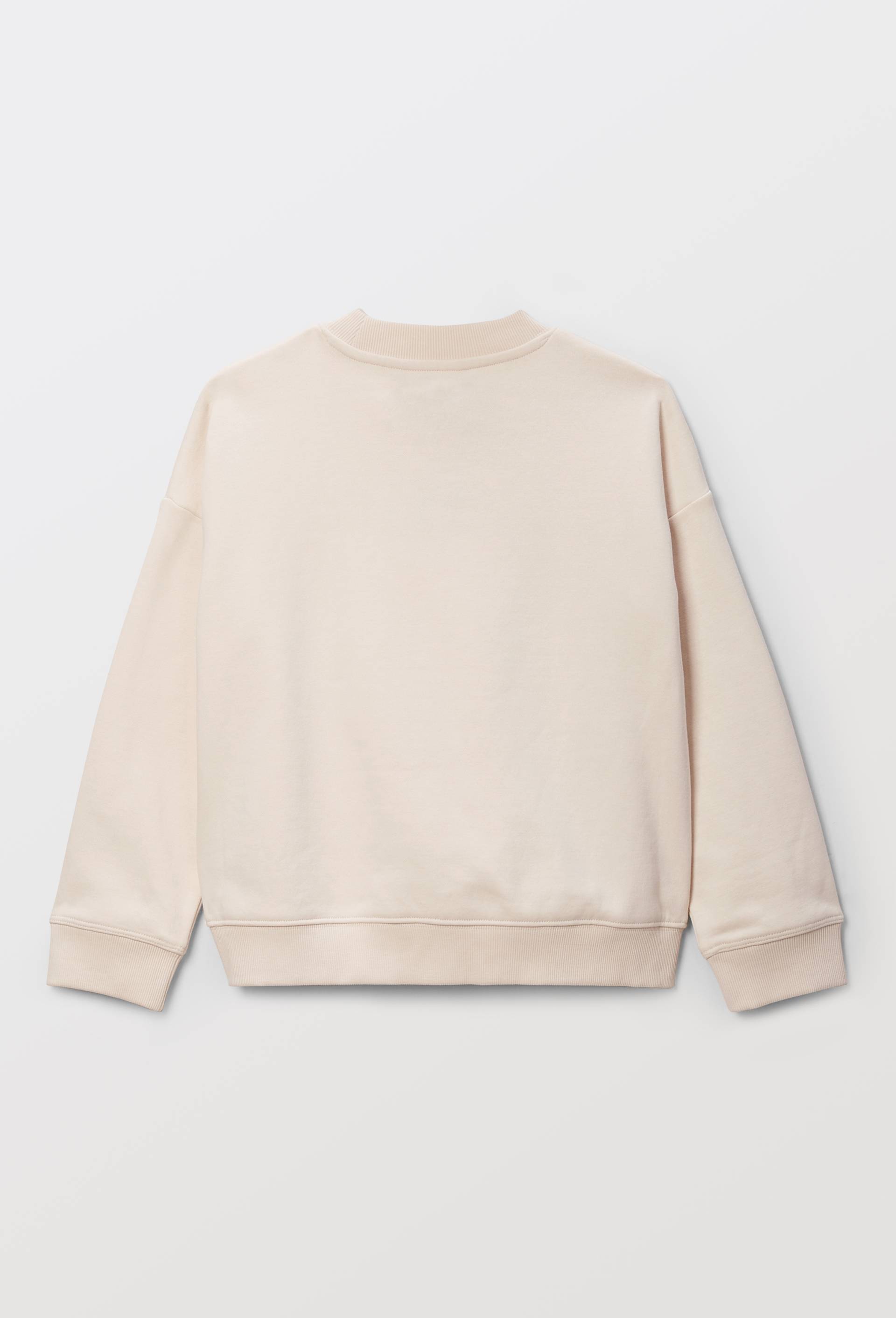 Sweat imprim&eacute; en coton BIO GOTS, Beige clair, large image number 2
