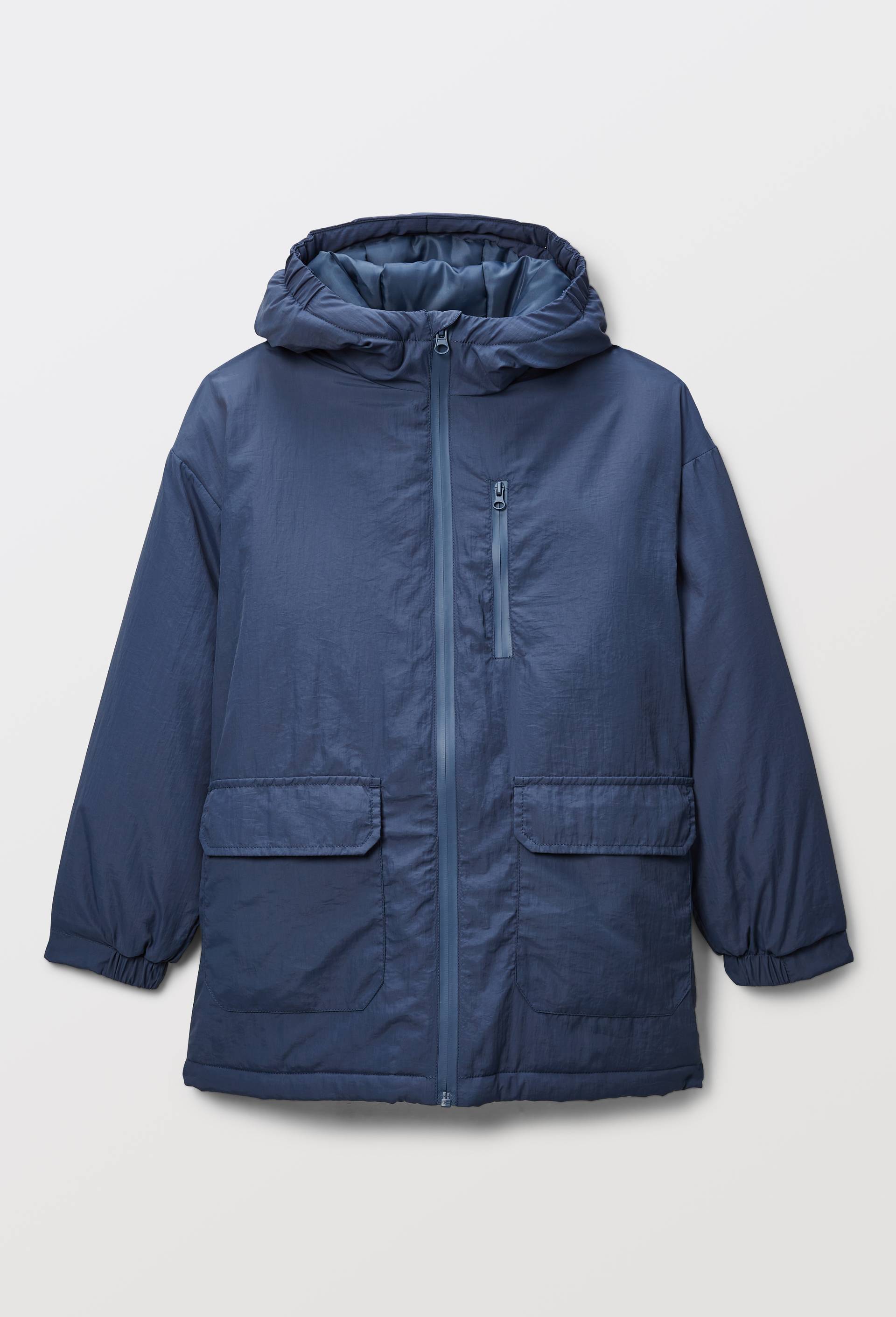 Veste d&eacute;perlante unie en polyester recycl&eacute;, Bleu fonc&eacute;, large image number 2