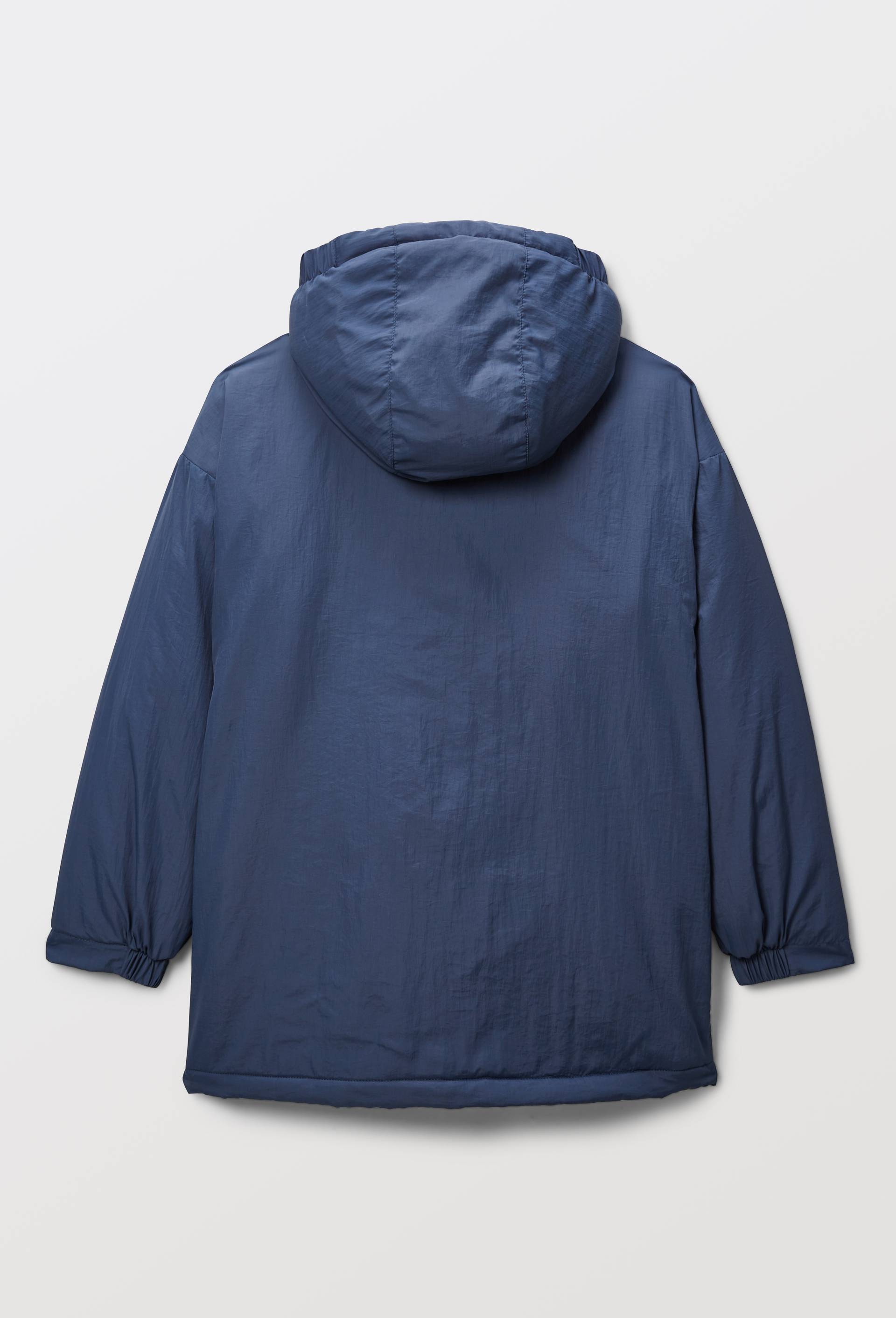 Veste d&eacute;perlante unie en polyester recycl&eacute;, Bleu fonc&eacute;, large image number 3.0