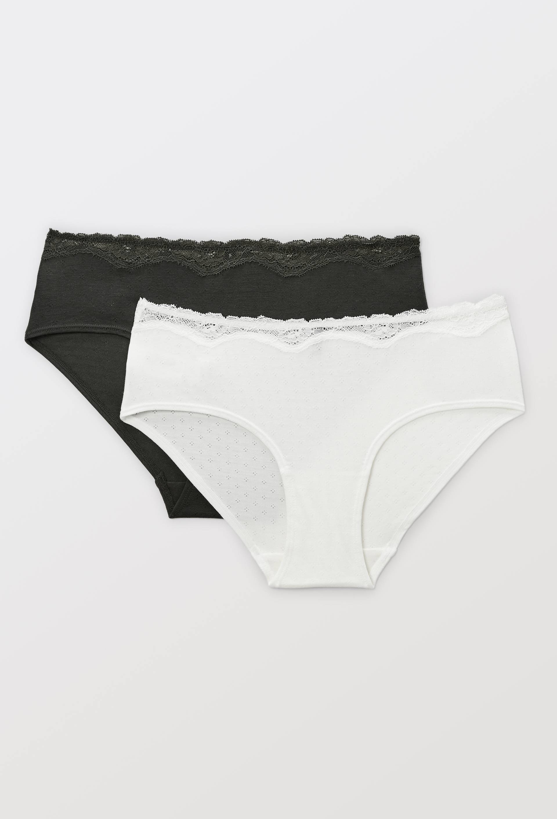 Lot de 2 shorties MALAURY en modal, Vert fonc&eacute;, large image number 4