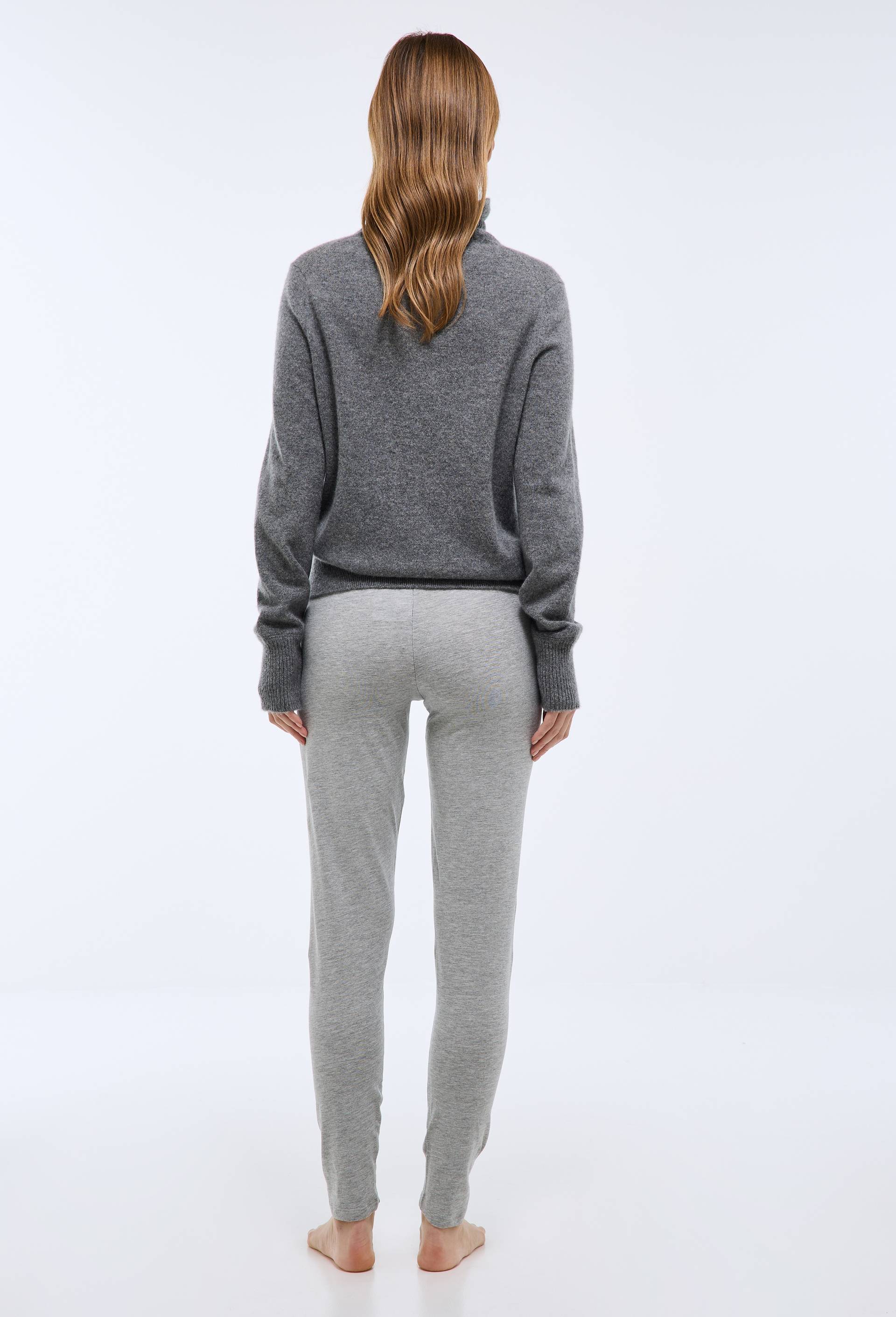 Legging uni en coton BIO GOTS, Gris fonc&eacute;, large image number 1