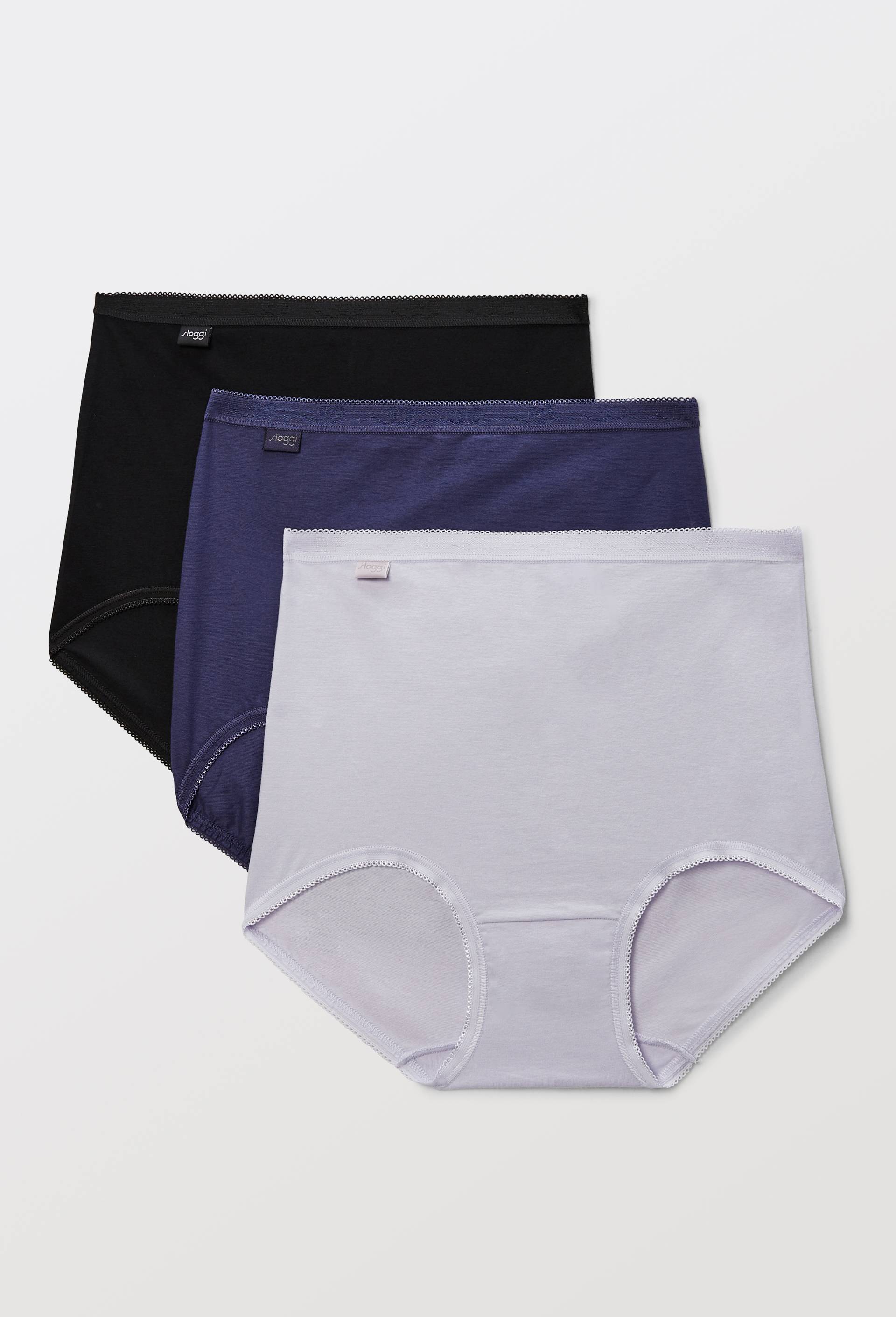Lot de 3 culottes maxi en coton Sloggi, Violet clair, large image number 0