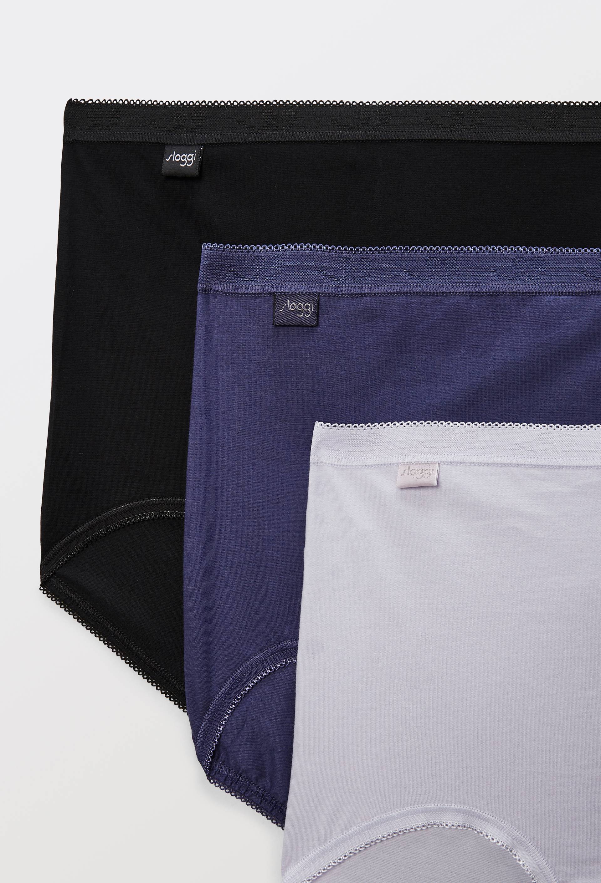 Lot de 3 culottes maxi en coton Sloggi, Violet clair, large image number 2.0