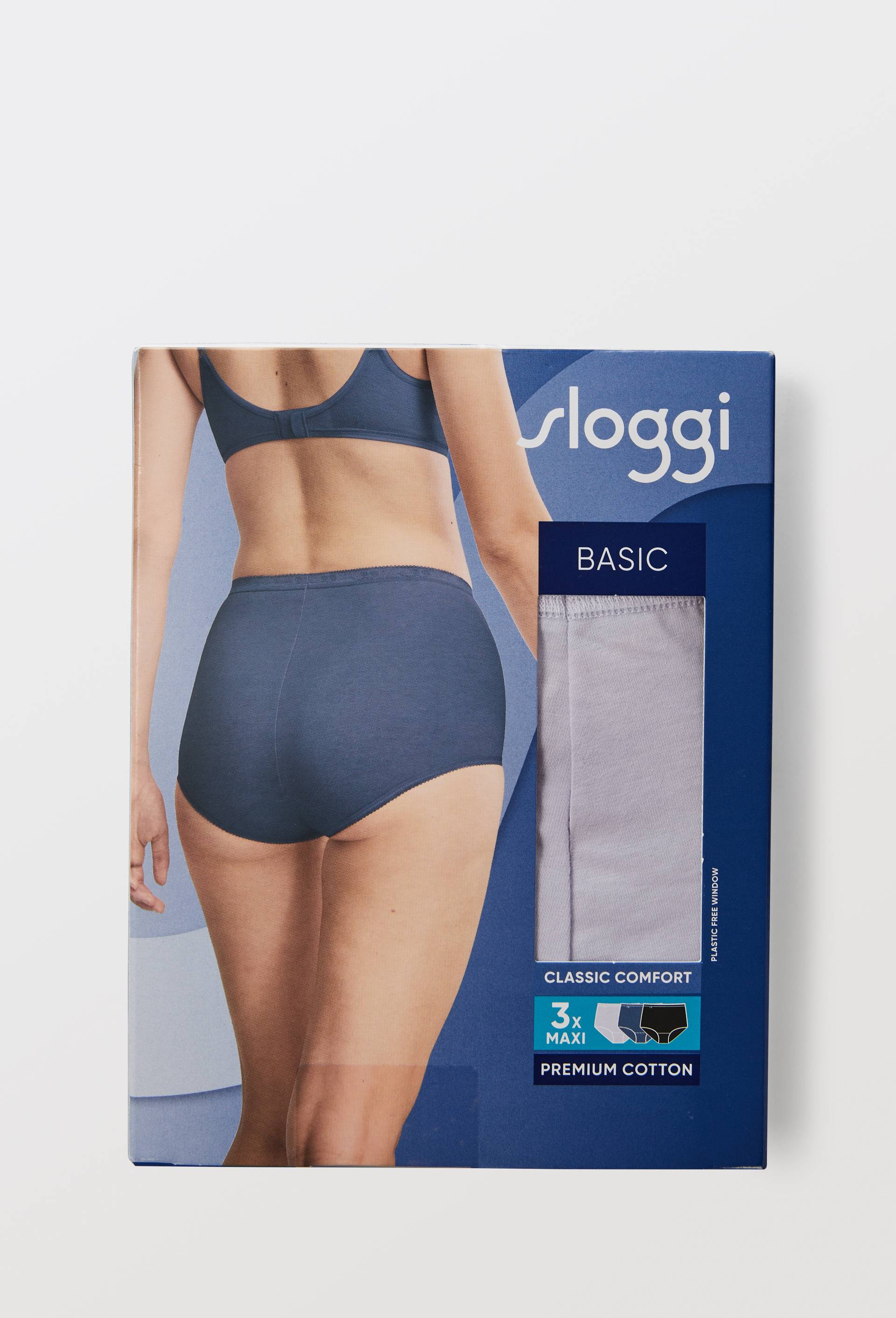 Lot de 3 culottes maxi en coton Sloggi, Violet clair, large image number 3