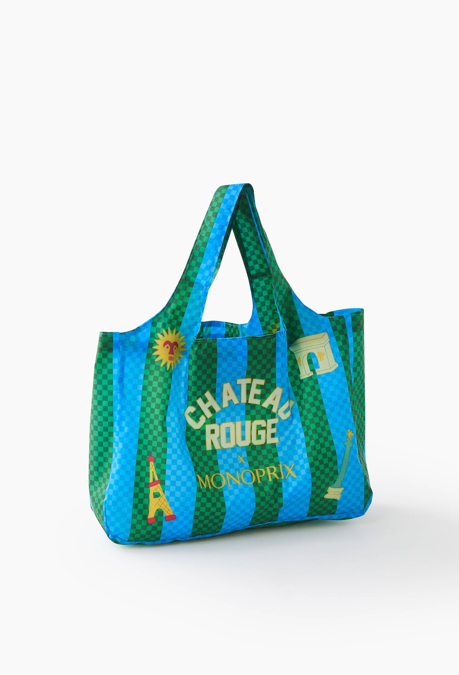Sac de caisse maison ch&acirc;teau rouge,40x11x30cm&nbsp;, en polyester recycl&eacute;, Multicolore, large image number 0