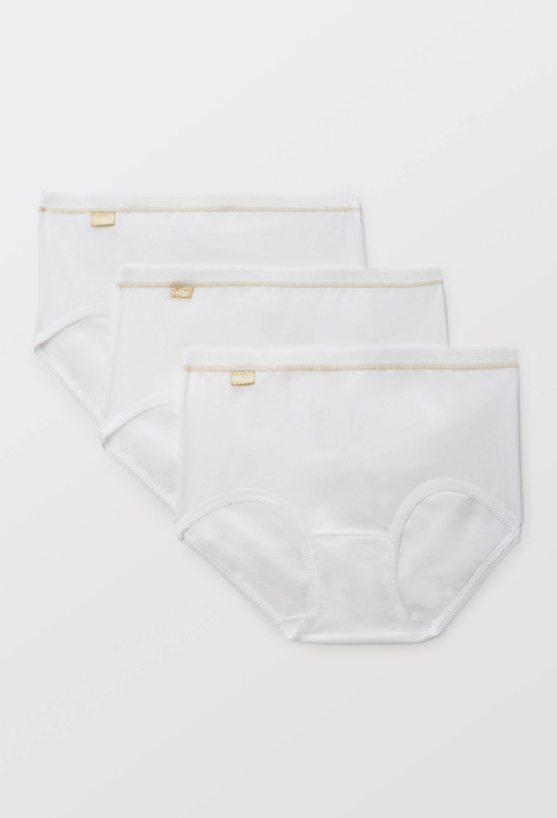 Lot de 3 culottes midi en coton Sloggi, Blanc, large image number 0.0