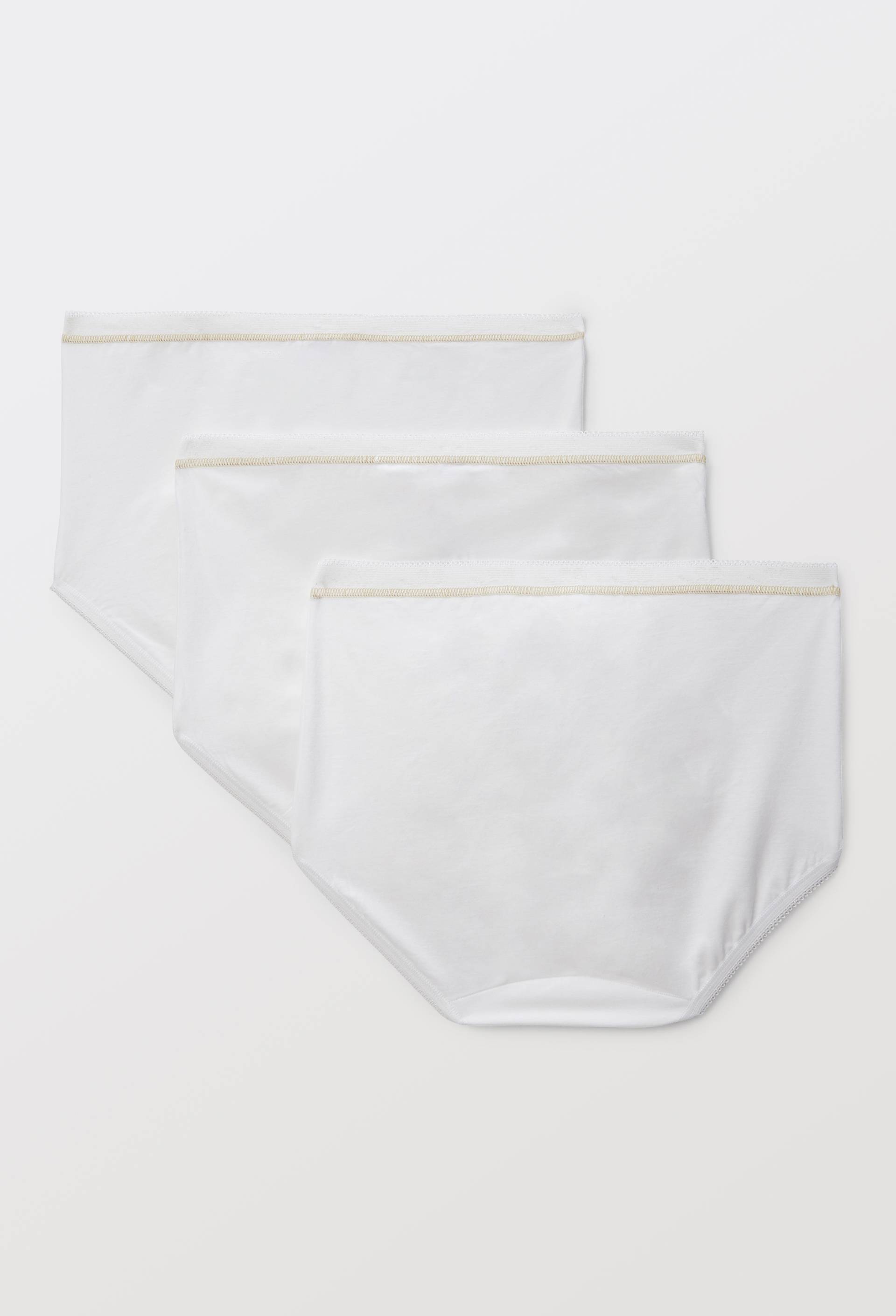 Lot de 3 culottes midi en coton Sloggi, Blanc, large image number 1.0