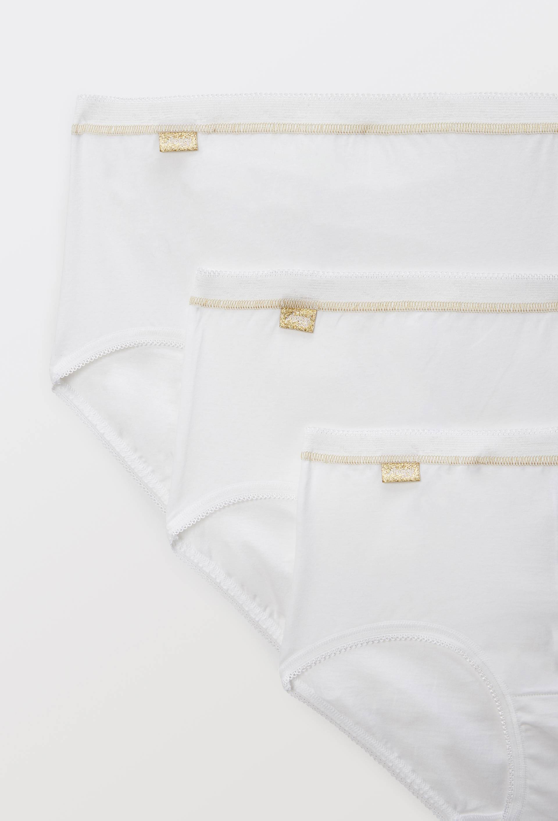 Lot de 3 culottes midi en coton Sloggi, Blanc, large image number 2