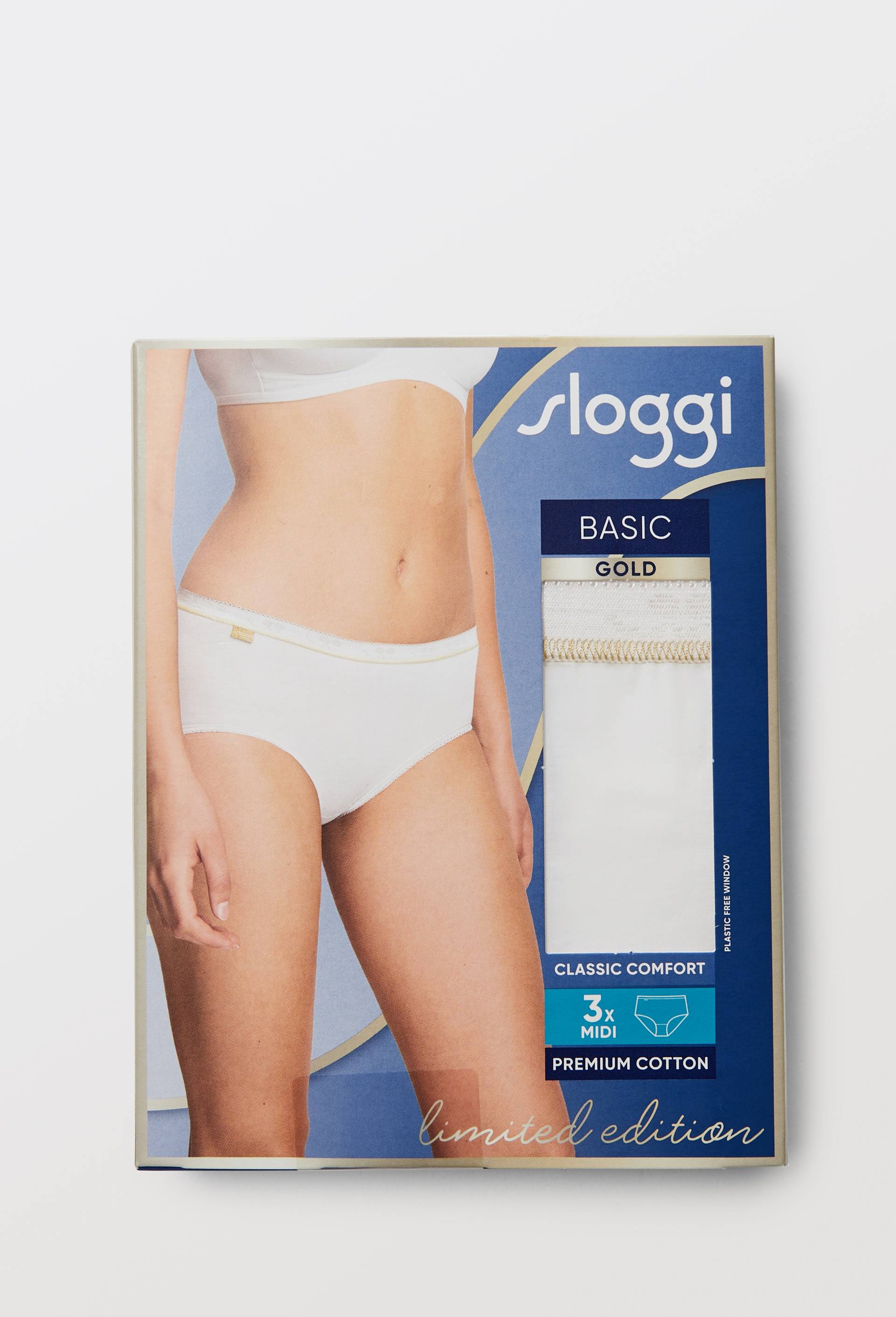 Lot de 3 culottes midi en coton Sloggi, Blanc, large image number 3