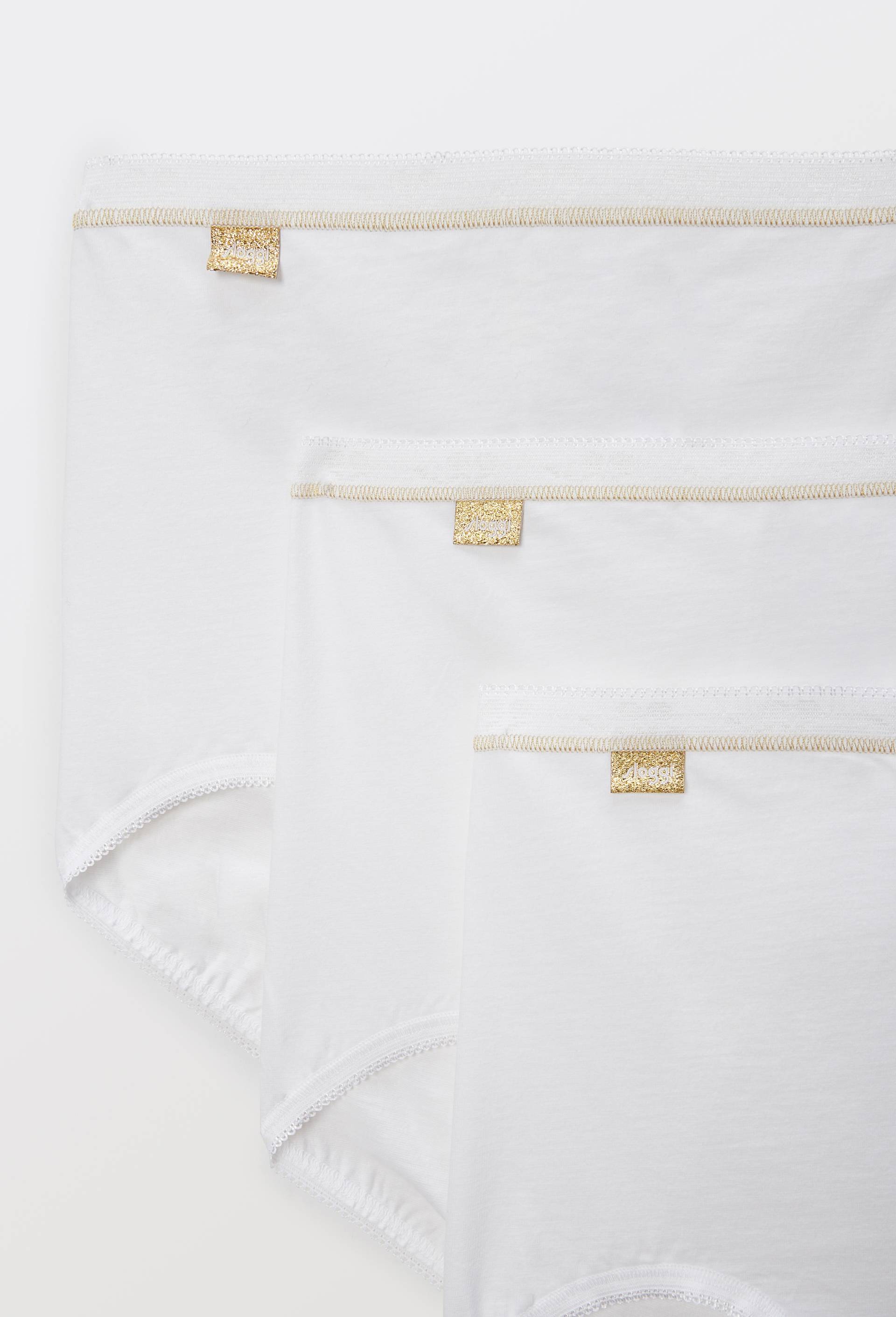 Lot de 3 culottes maxi en coton Sloggi, Blanc, large image number 2.0