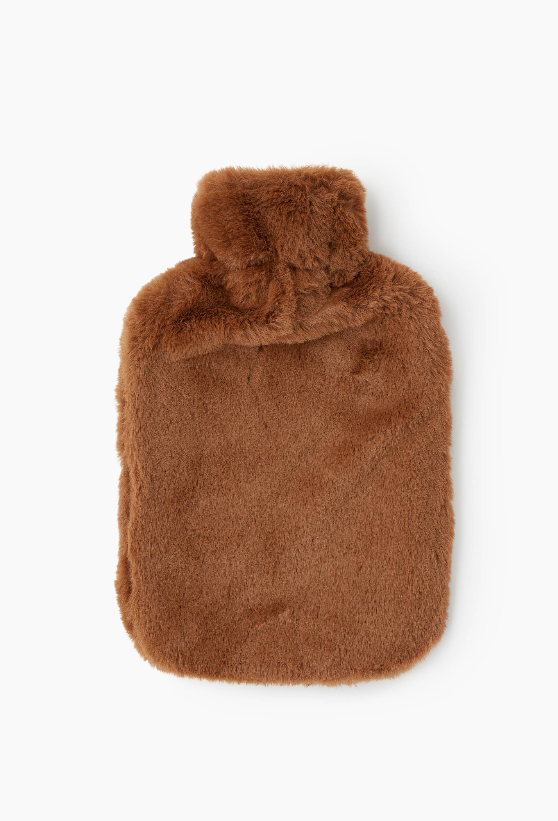 Bouillotte doudou, 32X19,5cm en polyester, Brun, swatch image