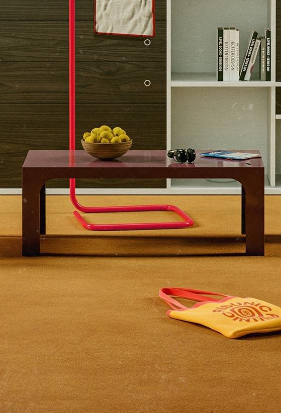 Exclu web - Table basse, 80x40x30 cm - STUDIO PRISUNIC x MONOPRIX, Brun, large image number 0