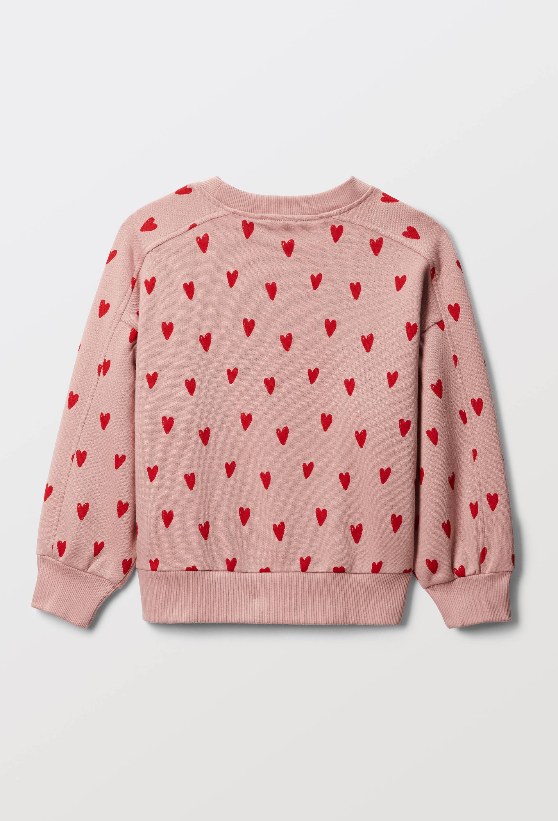 Sweat imprim&eacute; contenant du coton BIO GOTS, Rose, large image number 2.0