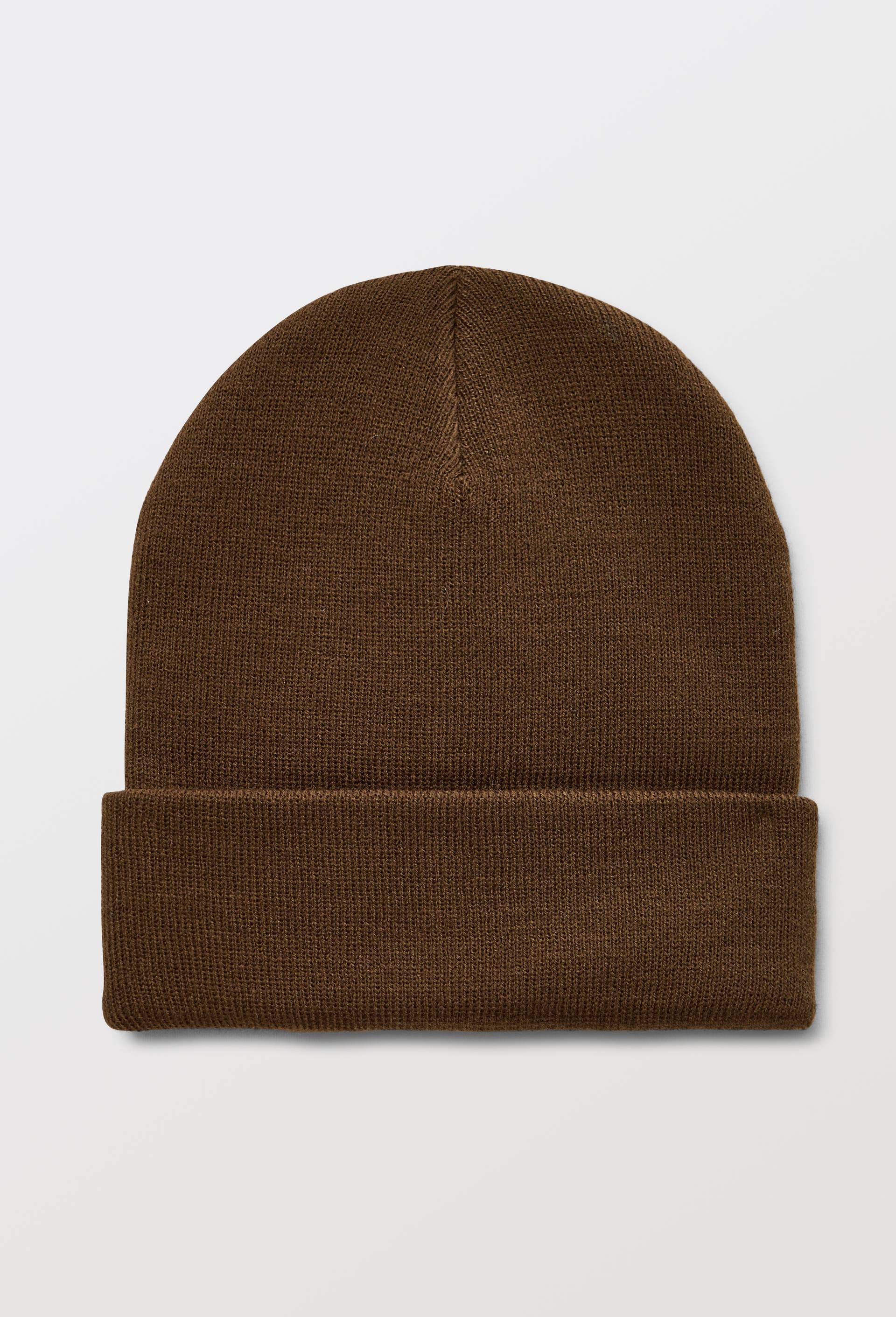 Bonnet &agrave; revers, Brun fonc&eacute;, large image number 0