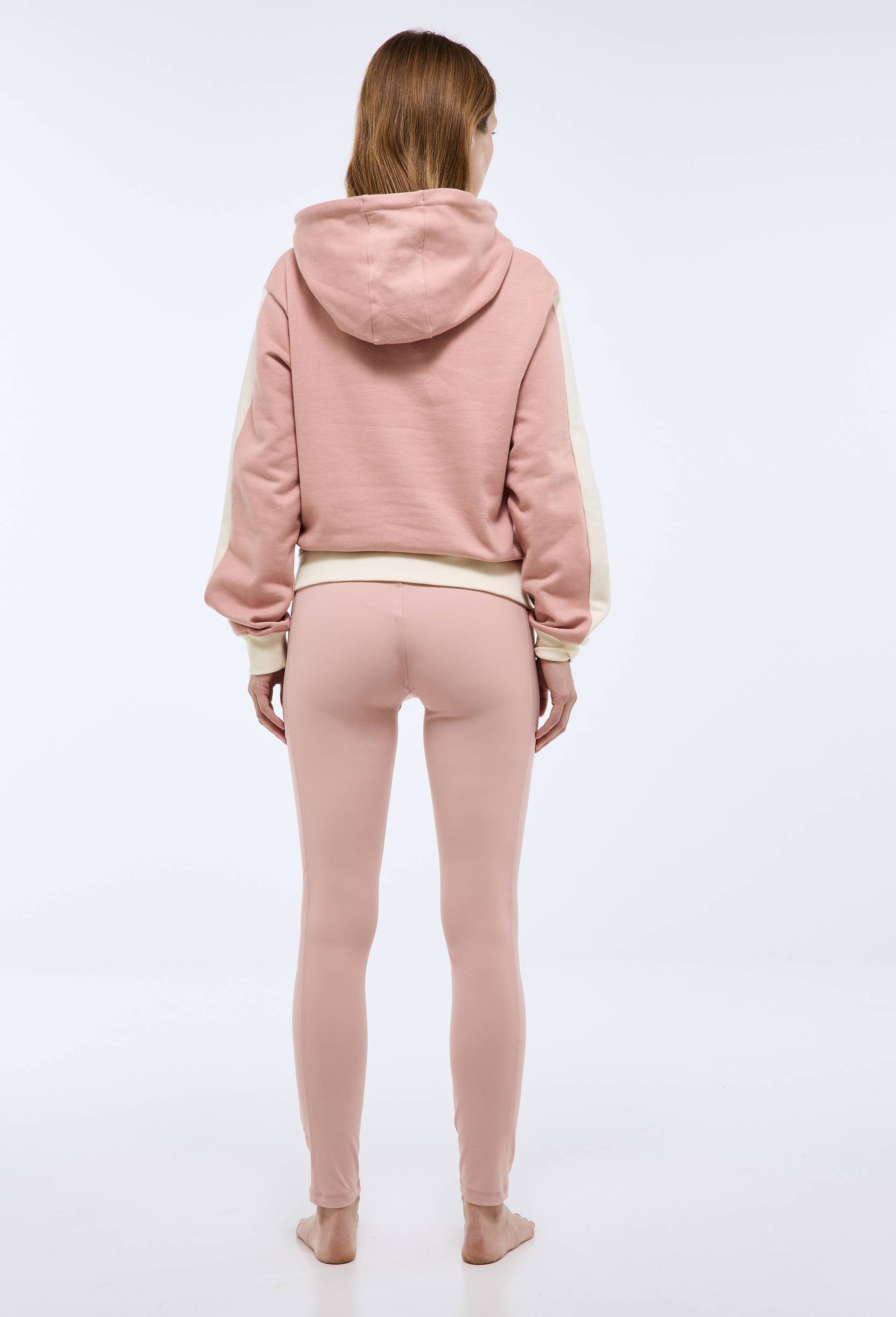 Legging de sport effet peau de p&ecirc;che avec poches, Rose, large image number 1