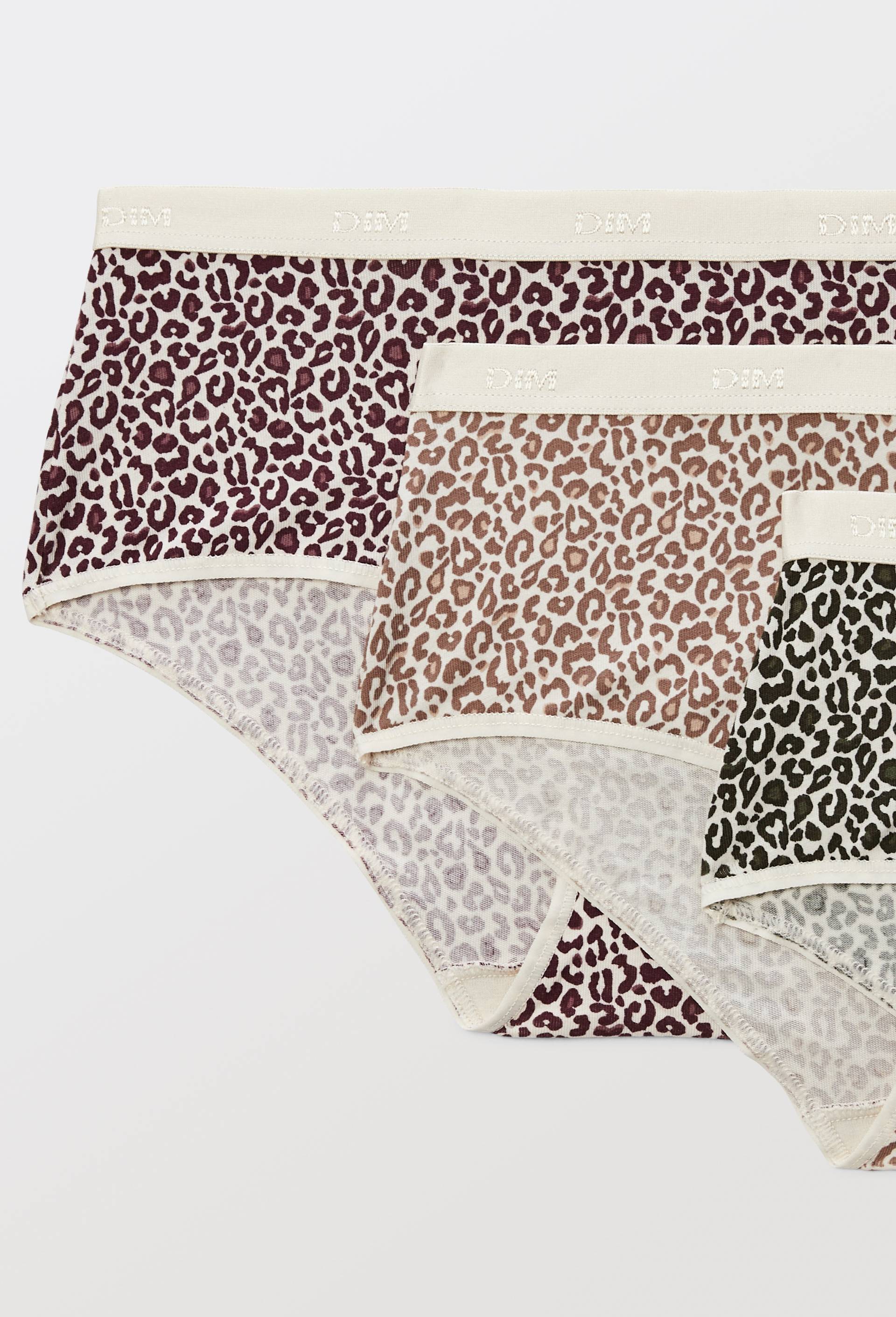 Lot de 3 slips fantaisie en coton POCKET DIM, Brun clair, large image number 2