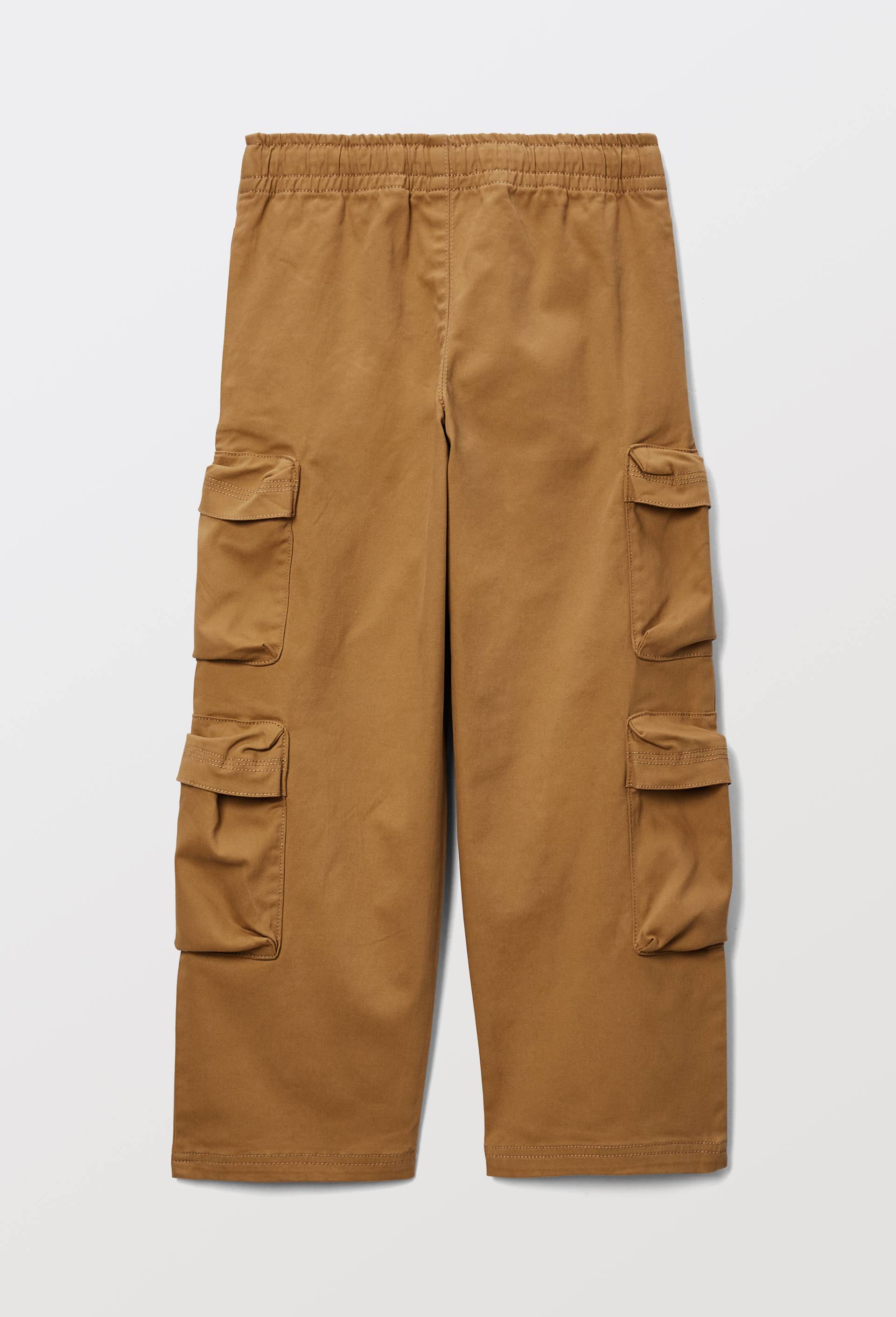 Pantalon cargo large, contenant du coton, Jaune fonc&eacute;, large image number 2