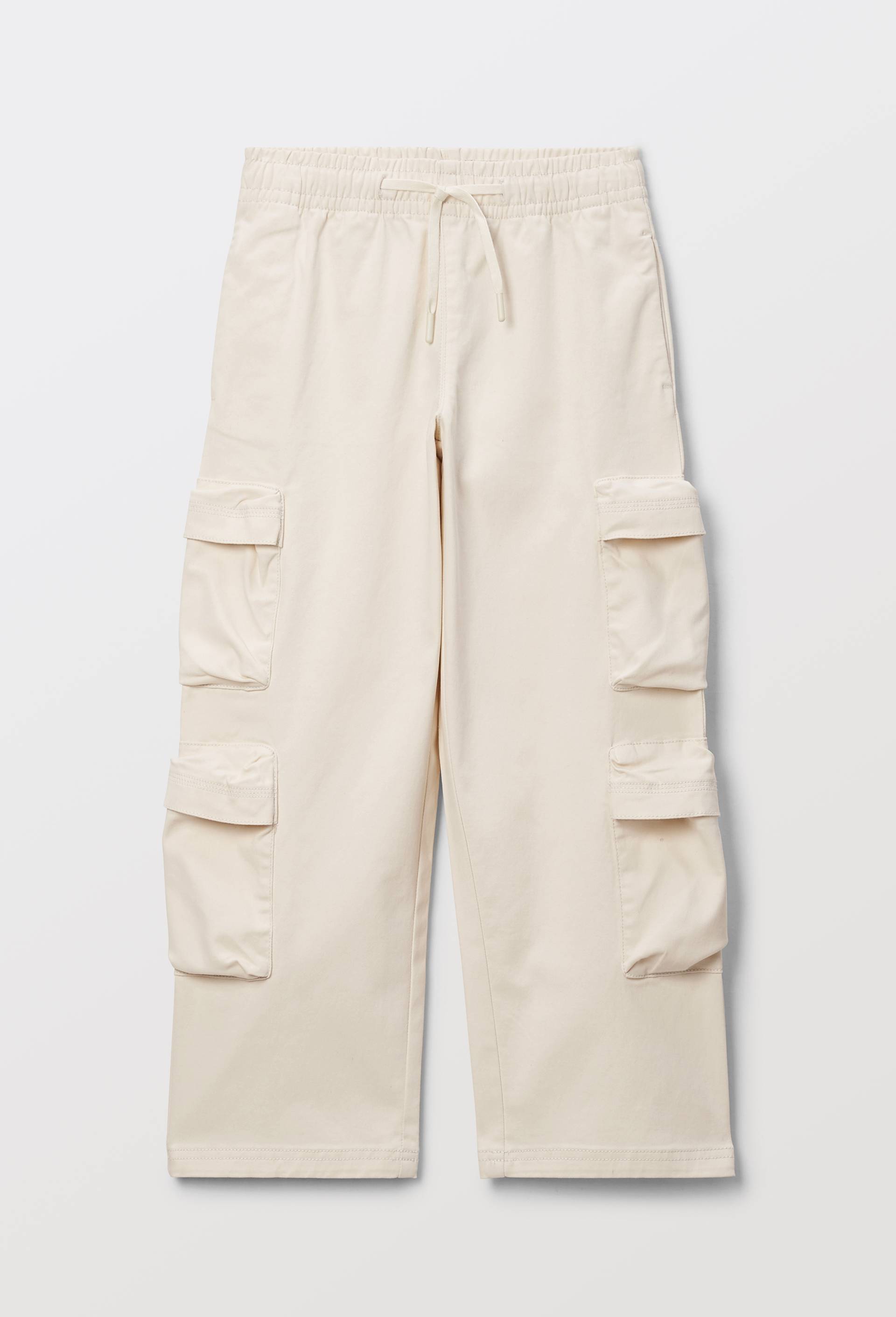 Pantalon cargo large, contenant du coton, Beige clair, large image number 3