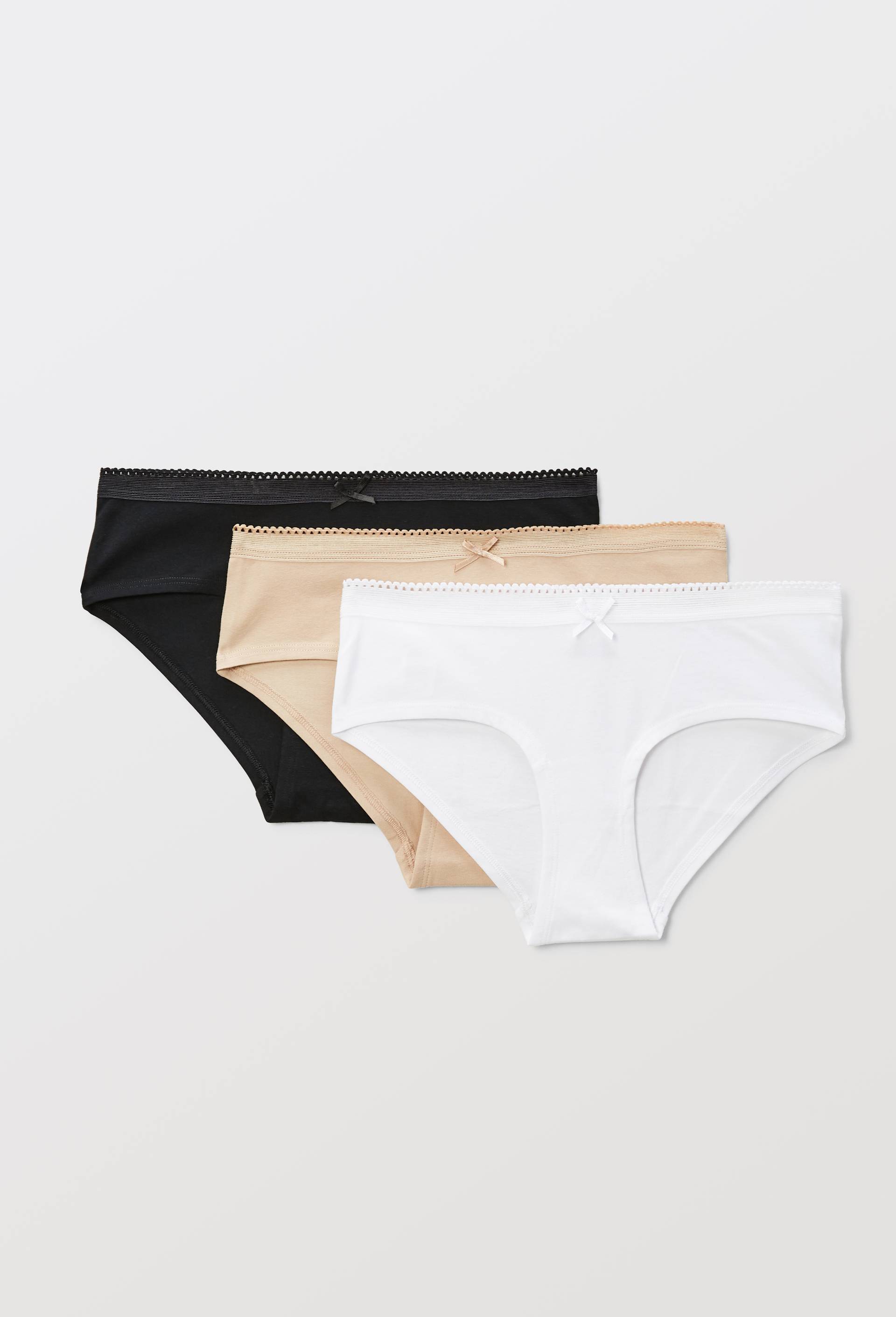 Lot de 3 shorties LEXIE en coton BIO GOTS, Rose clair, large image number 0