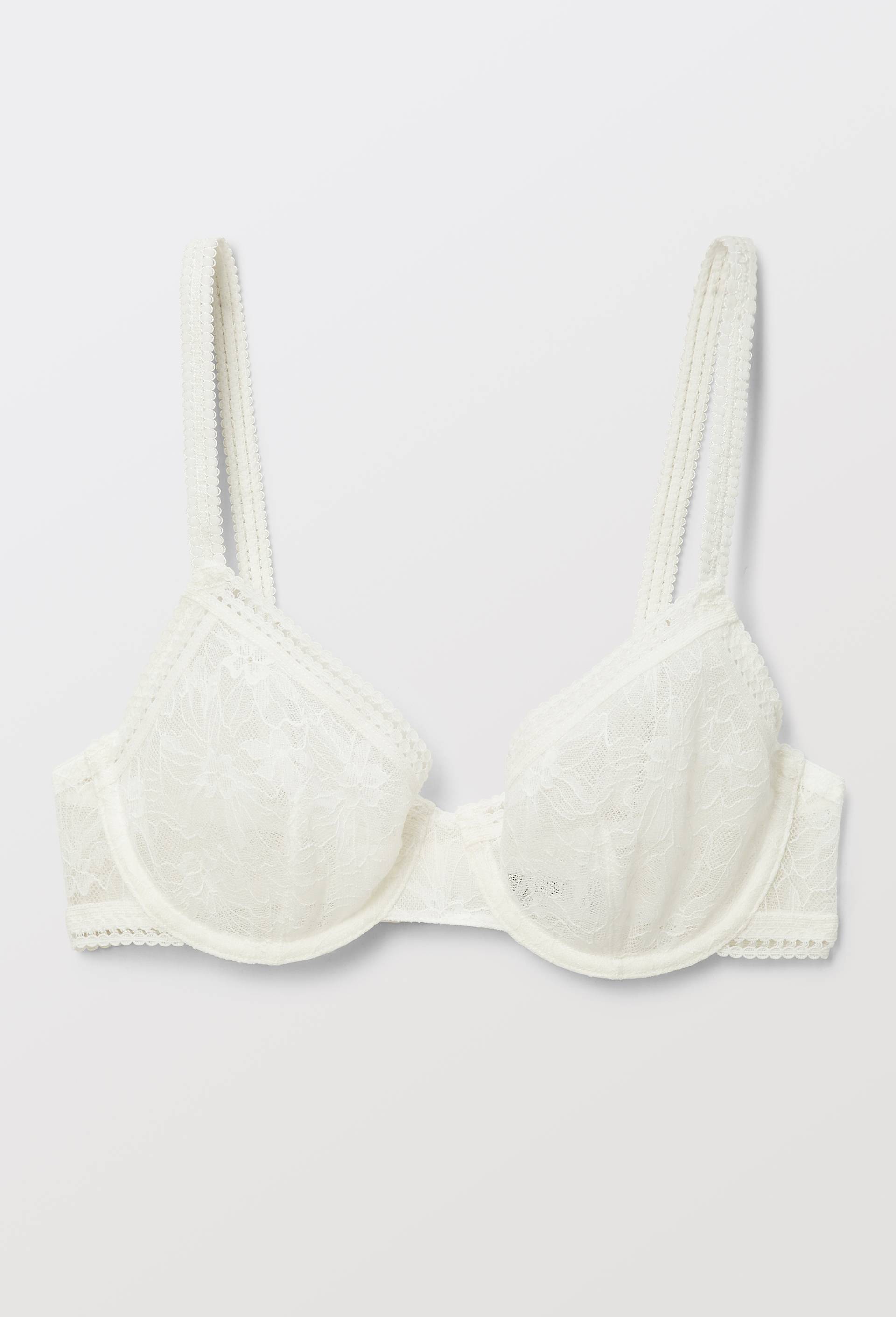 Soutien-gorge corbeille balconnet VALENTINA en dentelle, Ecru, large image number 2.0