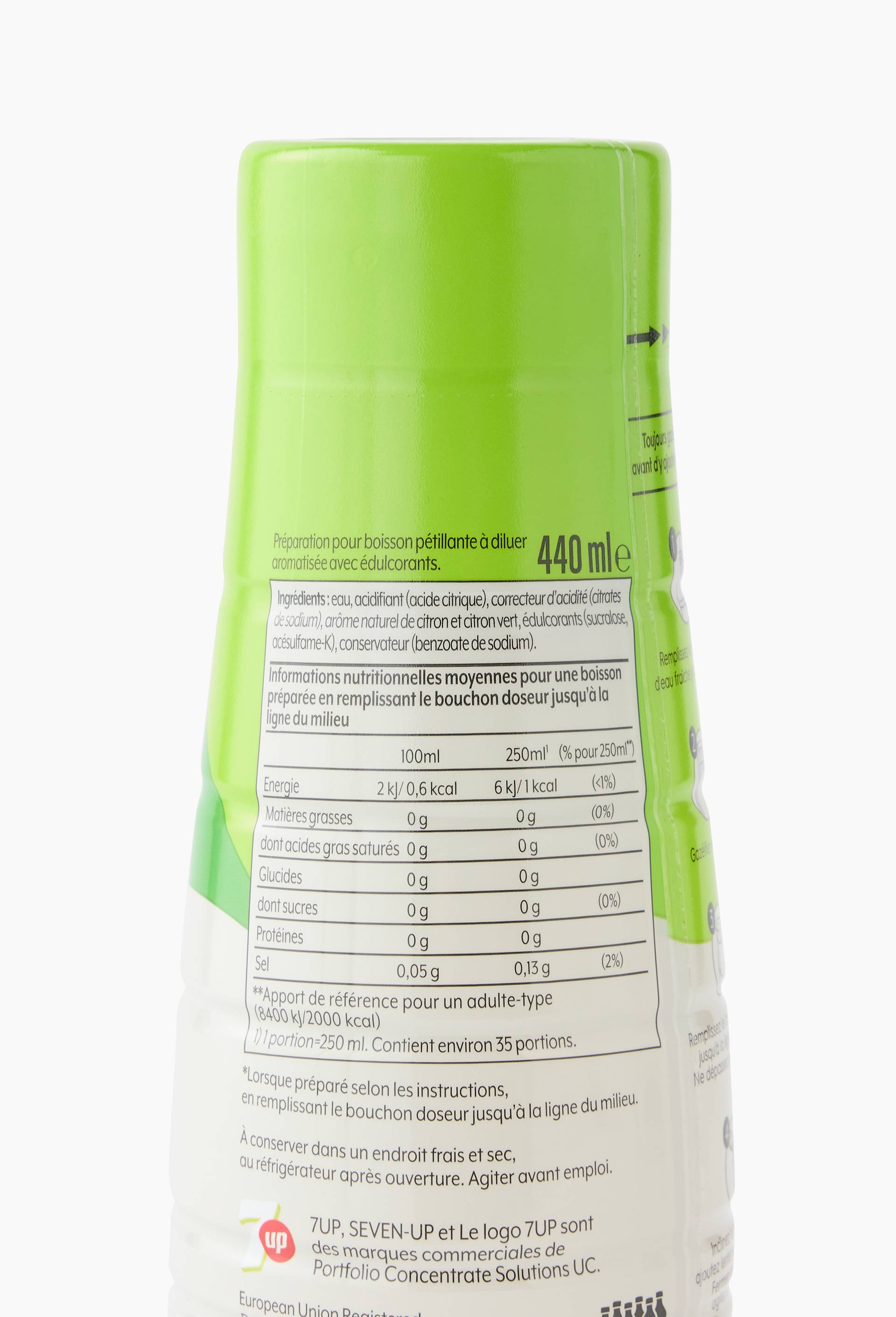 Sirop concentr&eacute; pour machine &agrave; gaz&eacute;ifier, Blanc, large image number 1