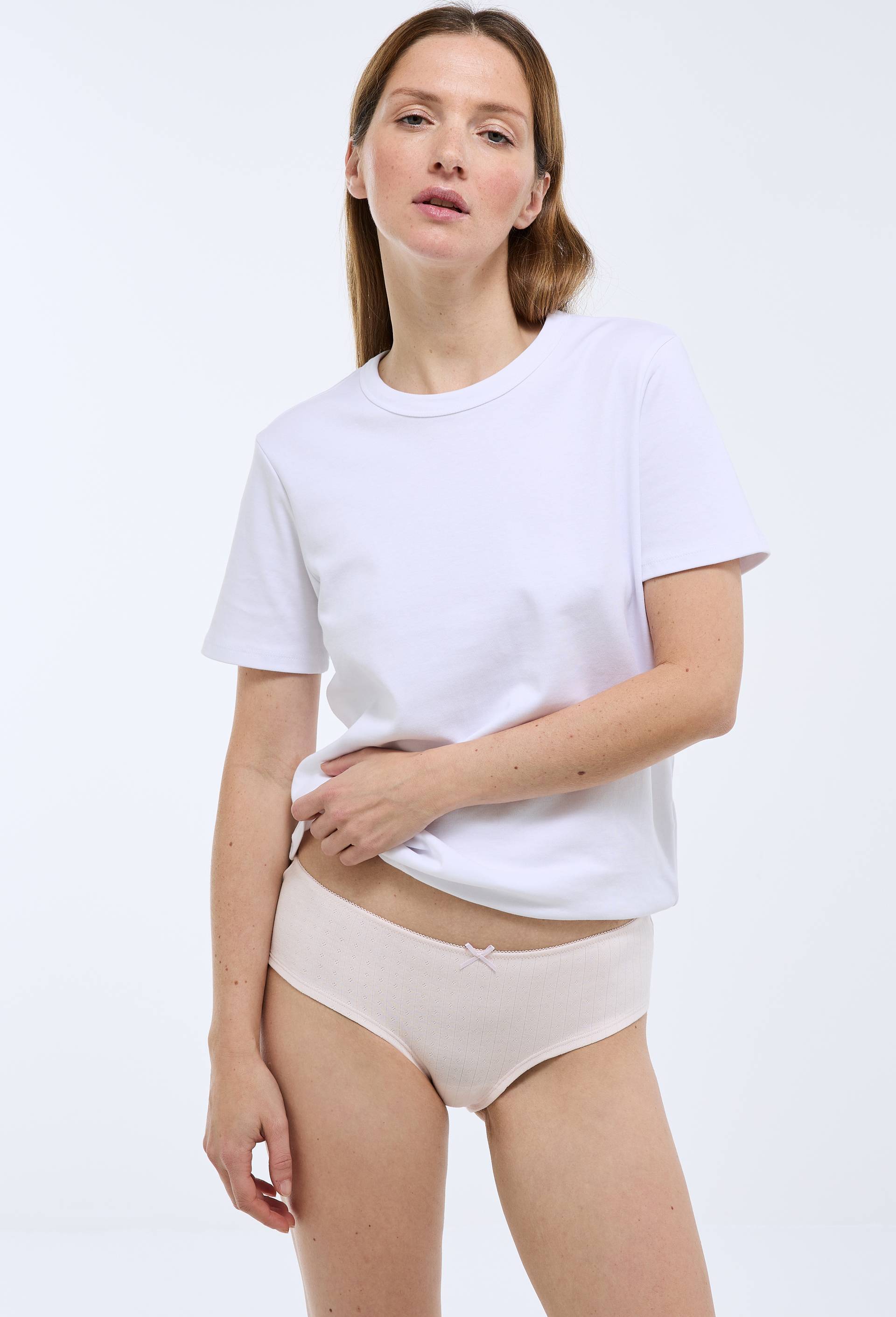 Lot de 3 shorties JOANNE en coton BIO GOTS, Blanc, large image number 3.0