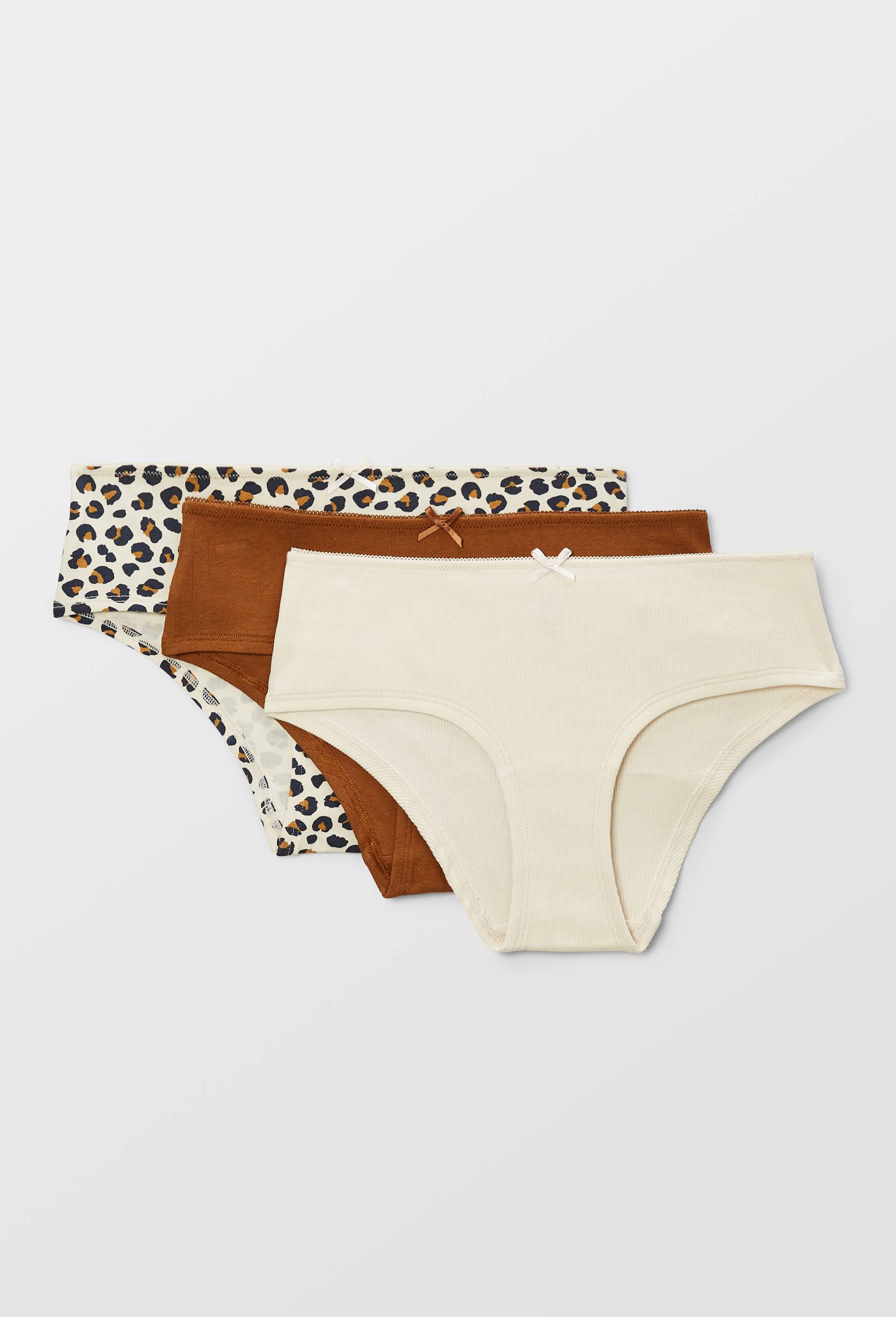 Lot de 3 shorties JOANNE en coton BIO GOTS, Ecru, large image number 0