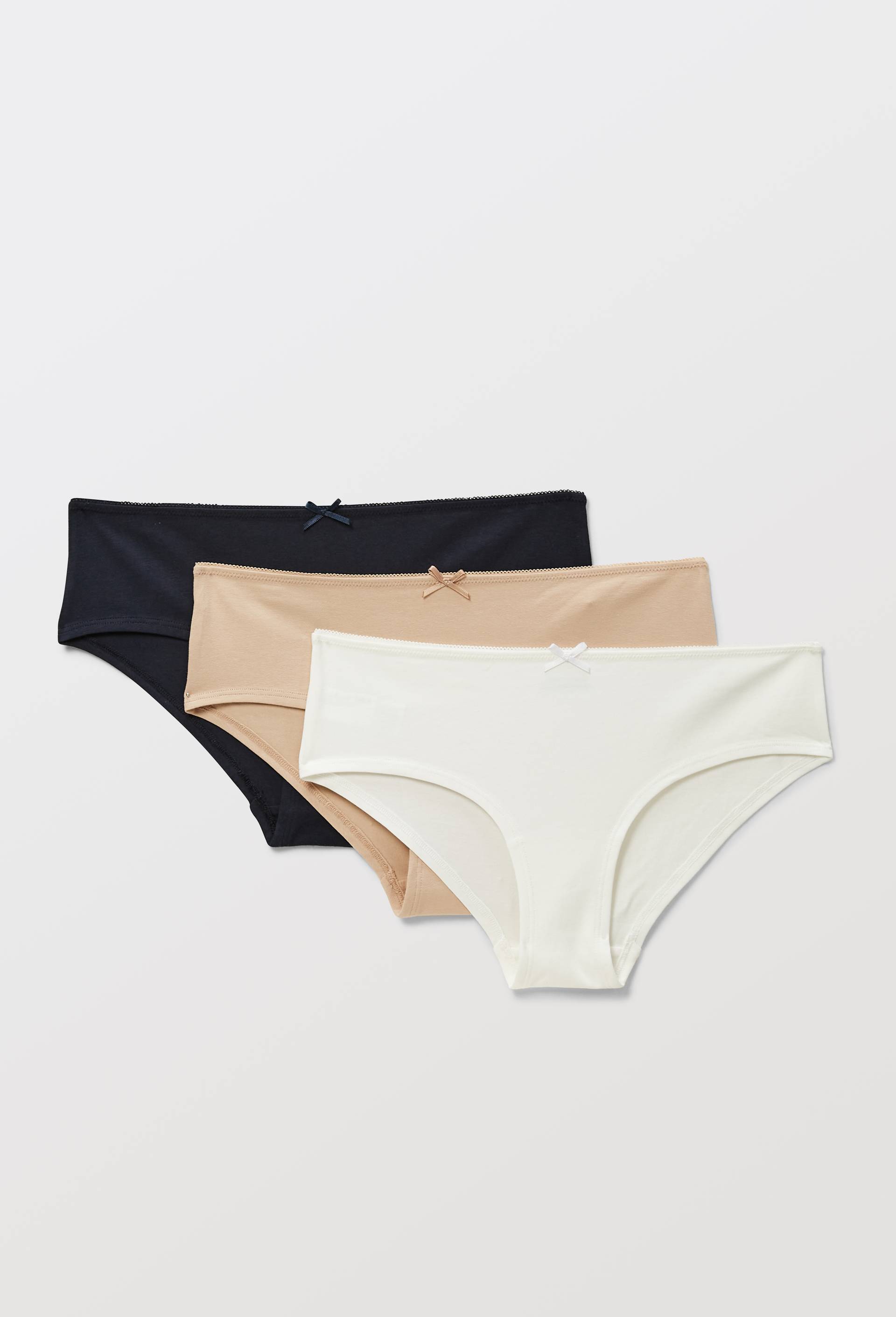 Lot de 3 shorties ALIX en coton BIO GOTS, Bleu fonc&eacute;, swatch image