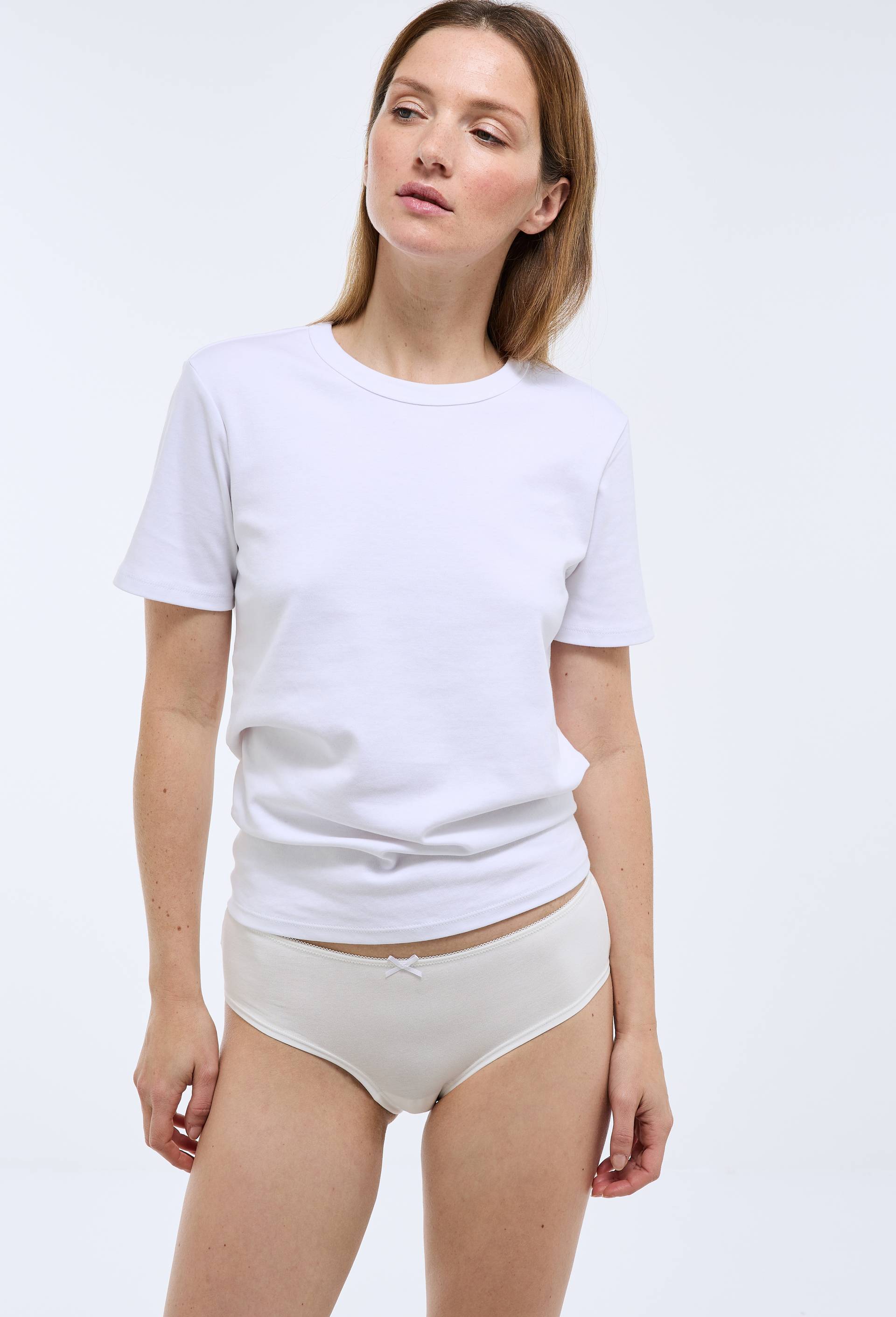 Lot de 3 shorties ALIX en coton BIO GOTS, Bleu fonc&eacute;, large image number 3.0