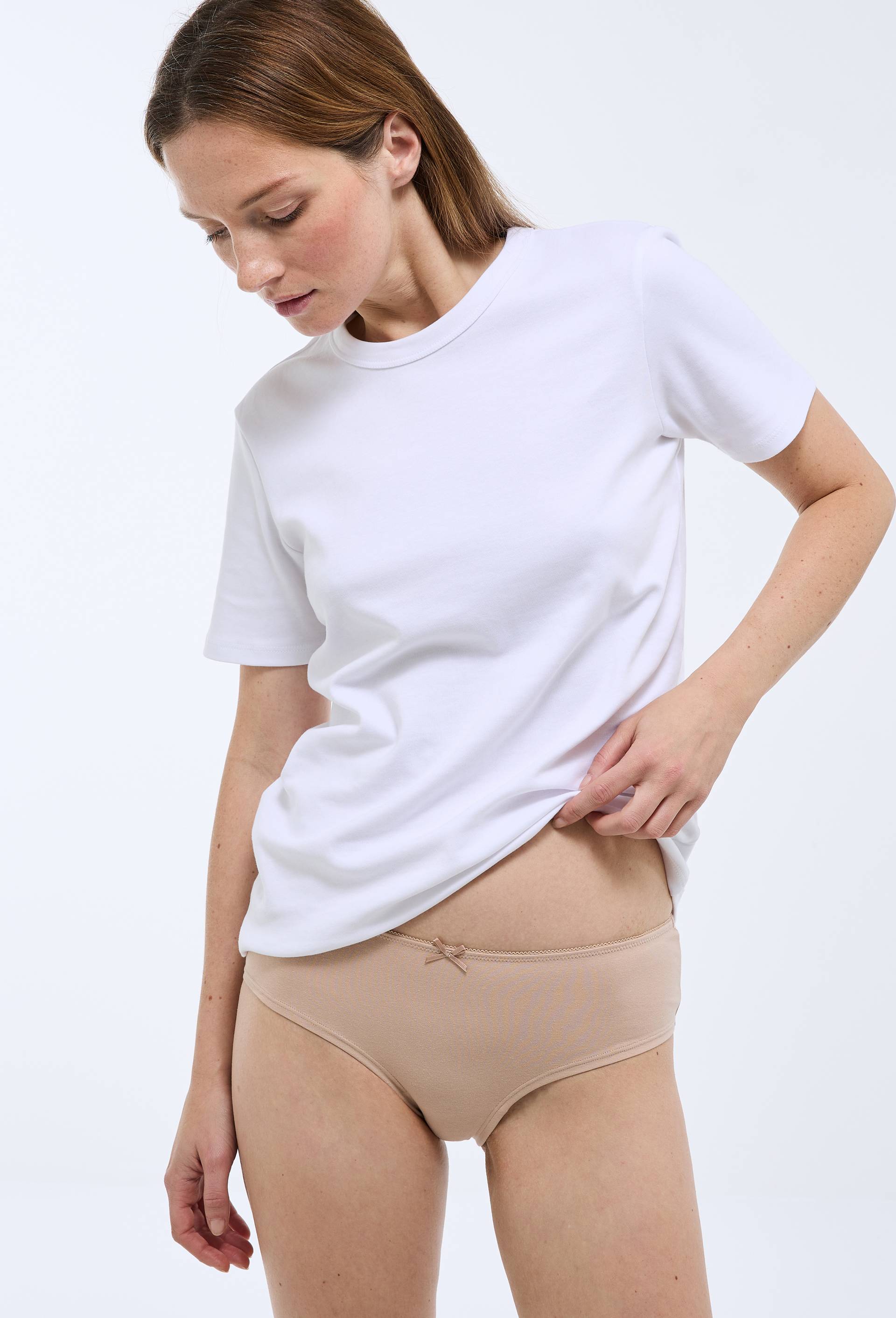 Lot de 3 shorties ALIX en coton BIO GOTS, Bleu fonc&eacute;, large image number 5