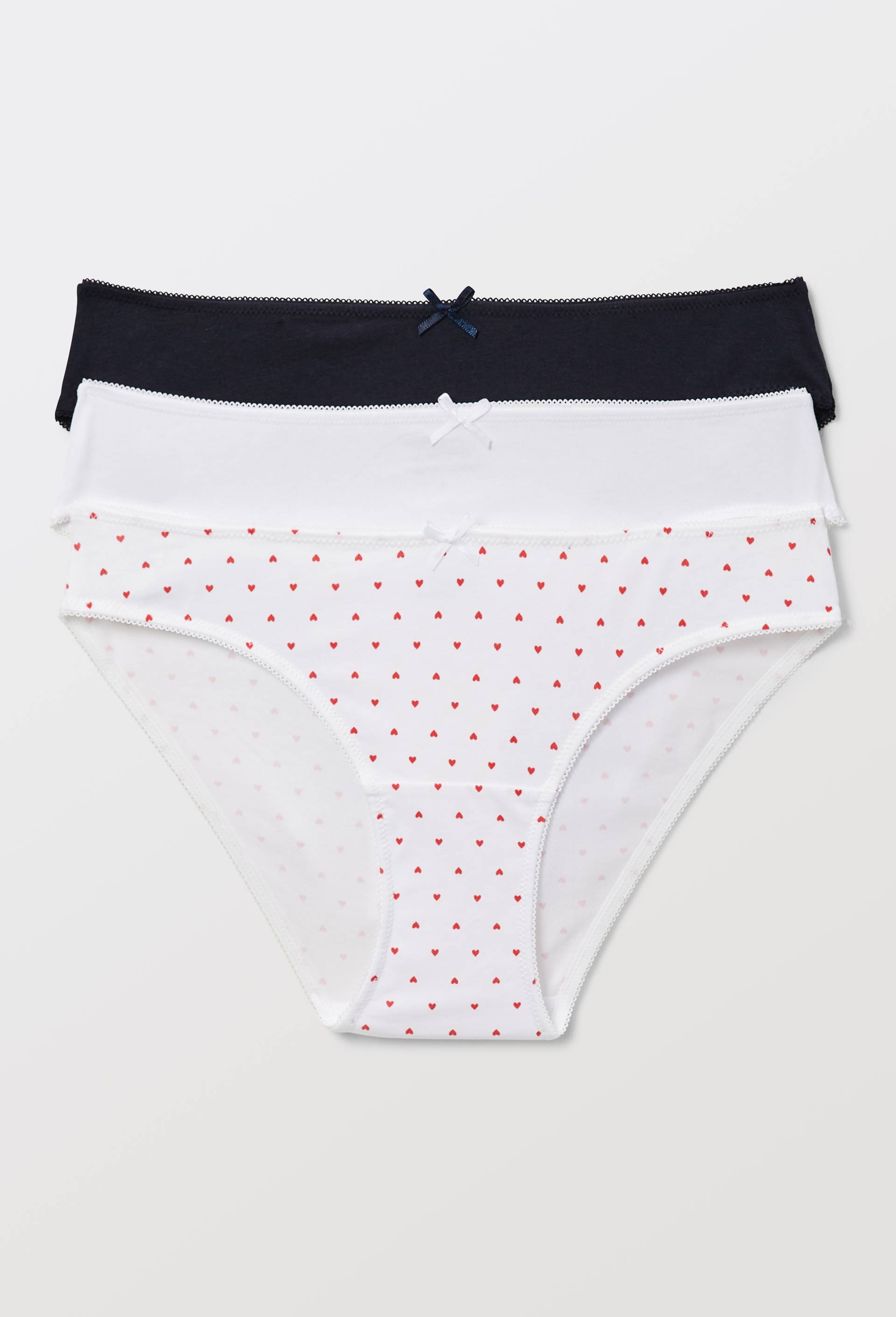 Lot de 3 culottes ALIX en coton BIO GOTS, Blanc, large image number 0