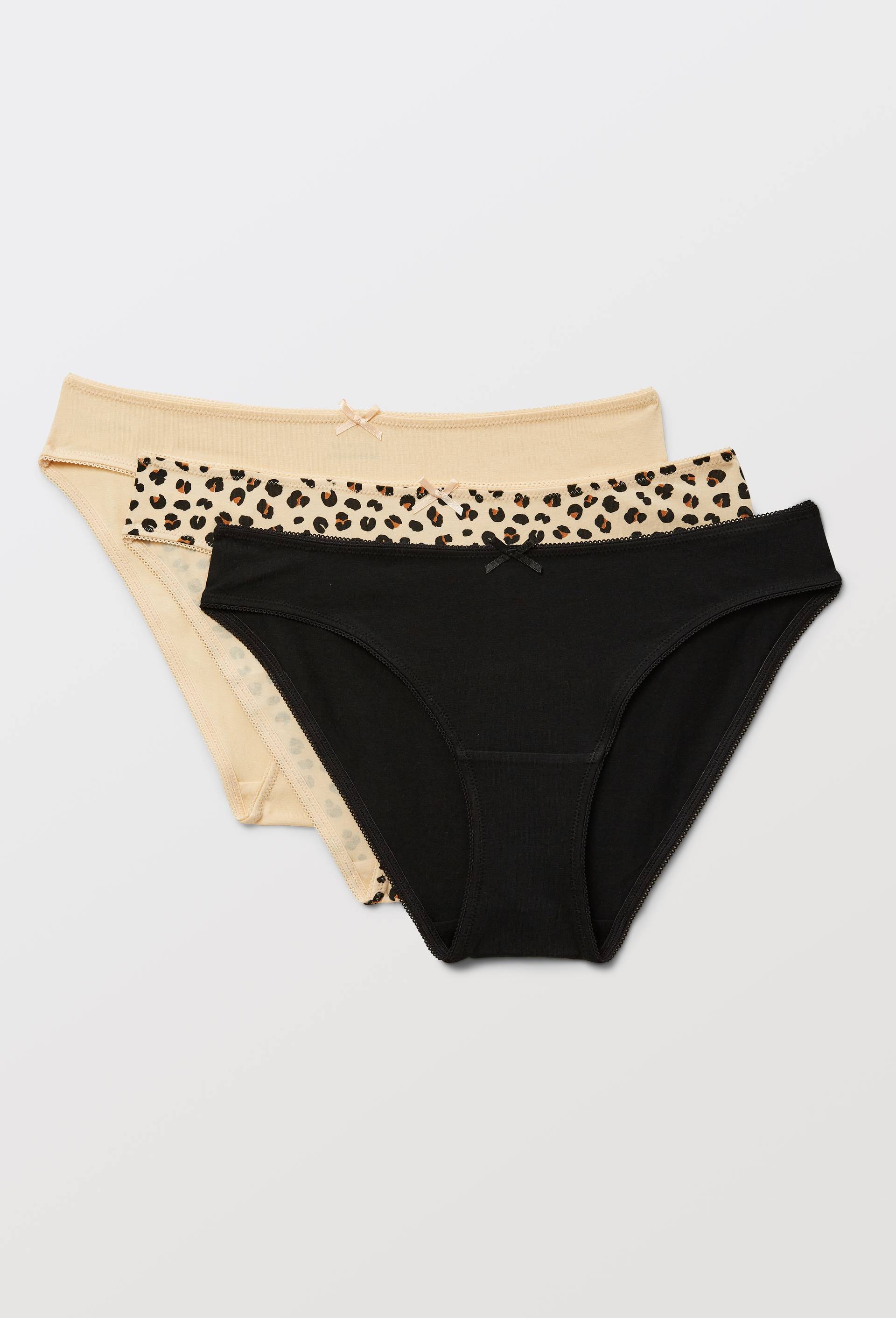 Lot de 3 culottes ALIX en coton BIO GOTS, Beige, large image number 0.0