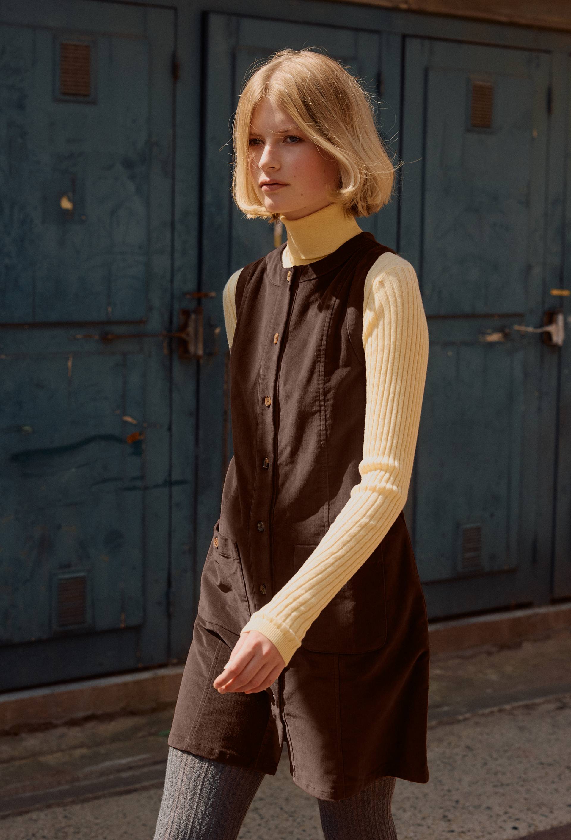 Robe courte en velours en coton - MONOPRIX - Modalova