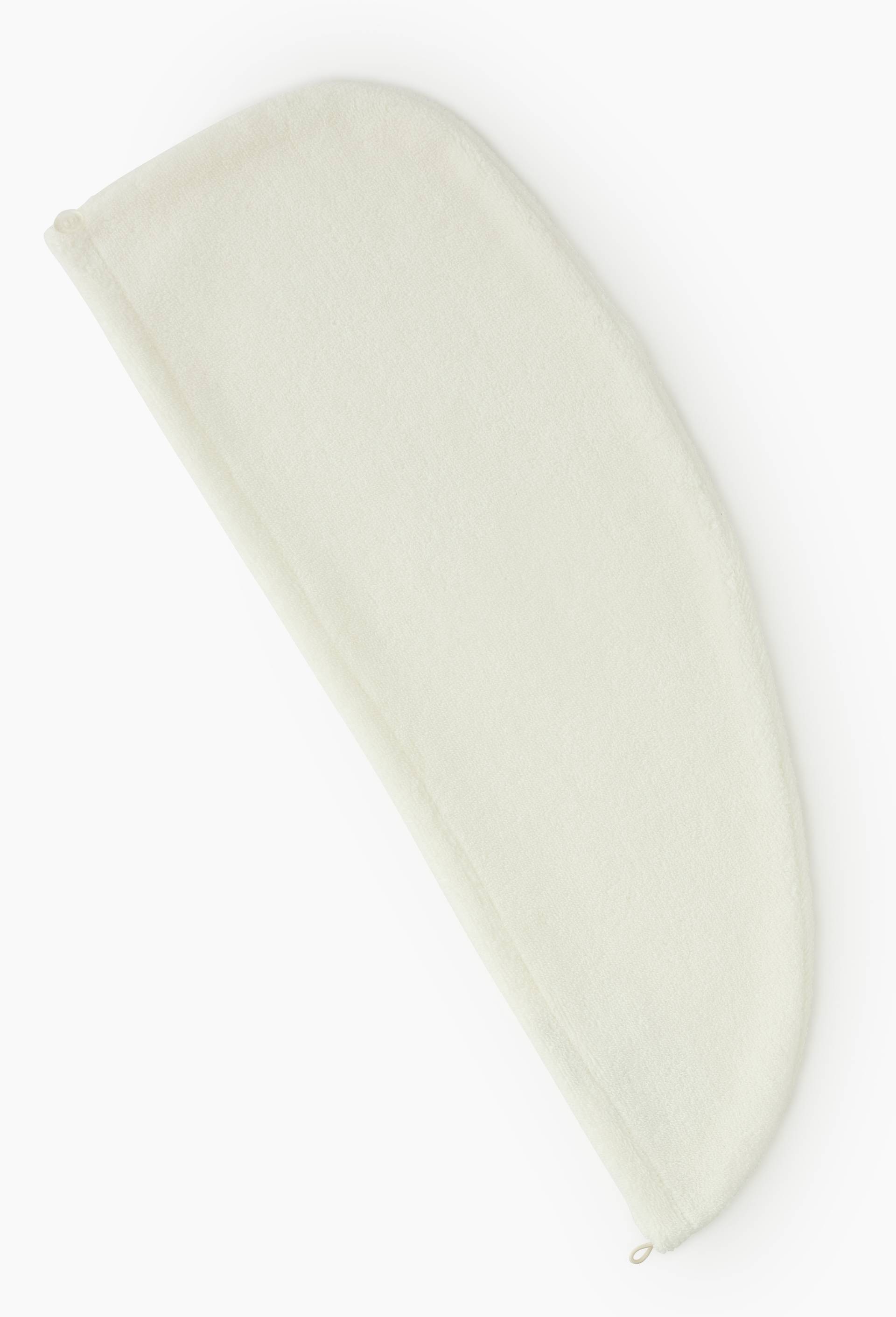 Serviette pour cheveux en éponge 0 twist, 100% coton bio GOTS ECRU MONOPRIX