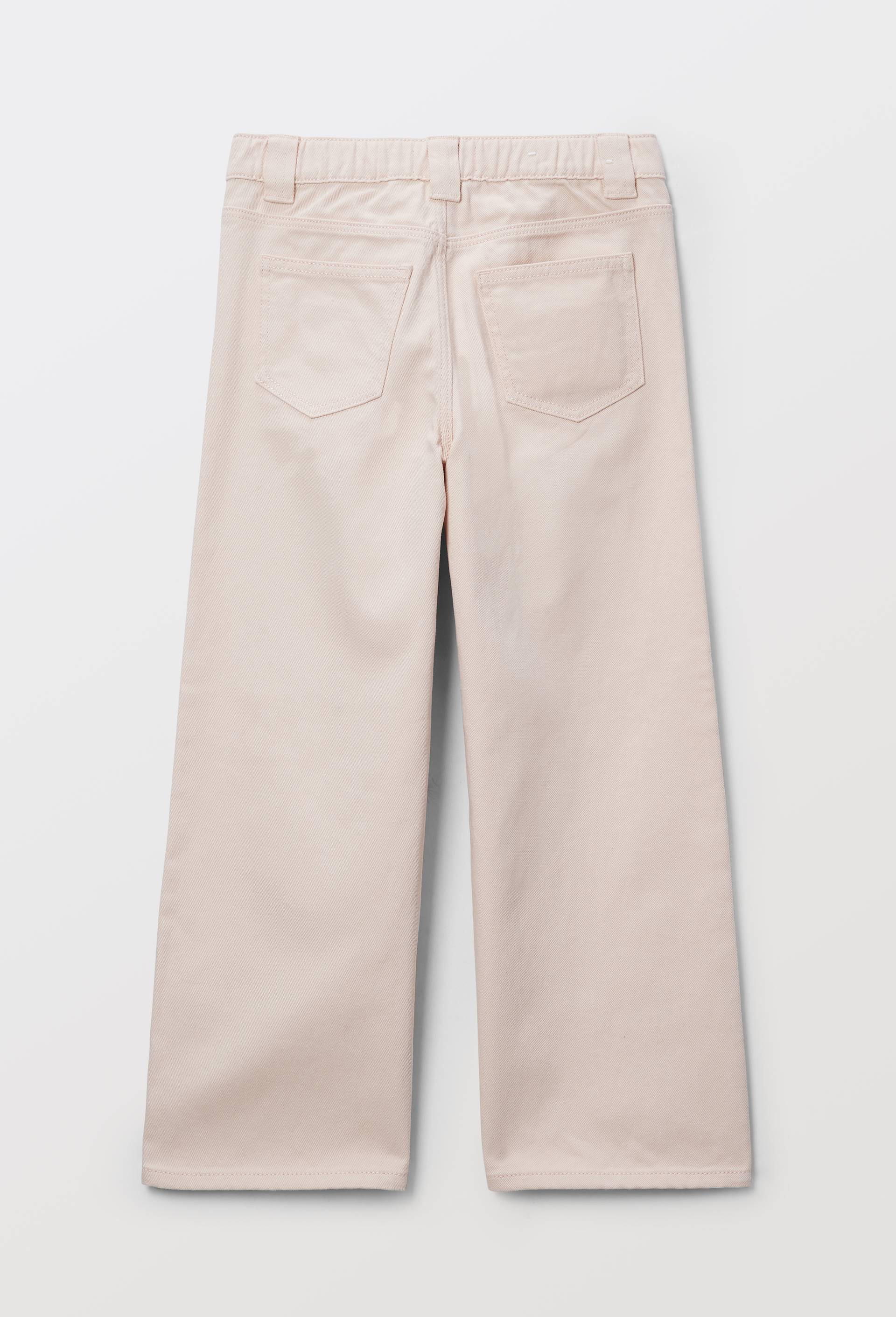 Pantalon &agrave; poches brod&eacute;es en coton, Rose clair, large image number 2