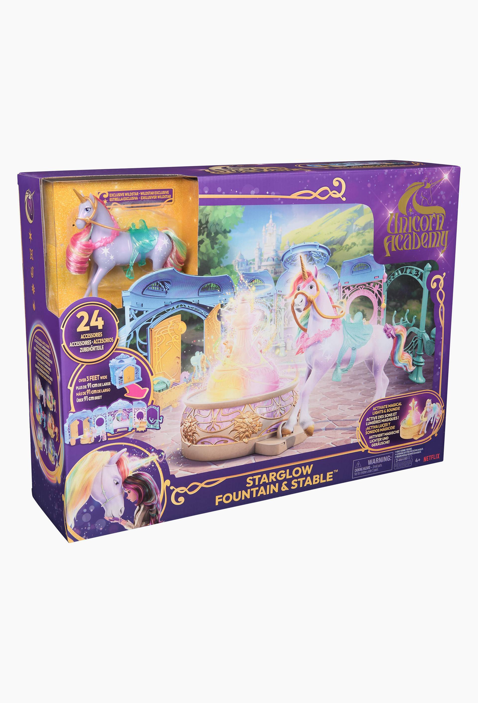 PLAYSET ECURIE MAGIQUE ET WILDSTAR Unicorn Academy, Multicolore, large image number 1.0