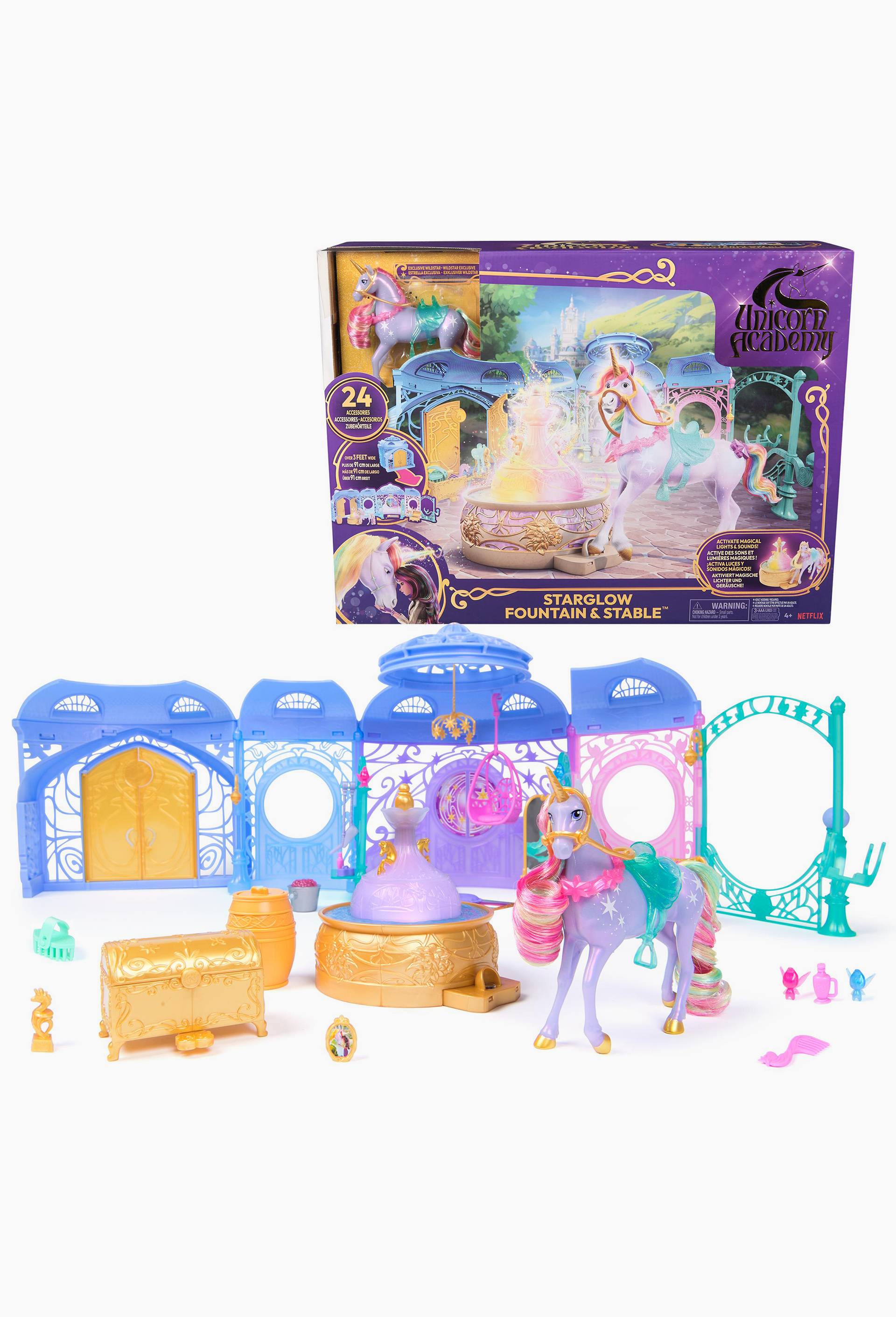 PLAYSET ECURIE MAGIQUE ET WILDSTAR Unicorn Academy, Multicolore, large image number 2.0