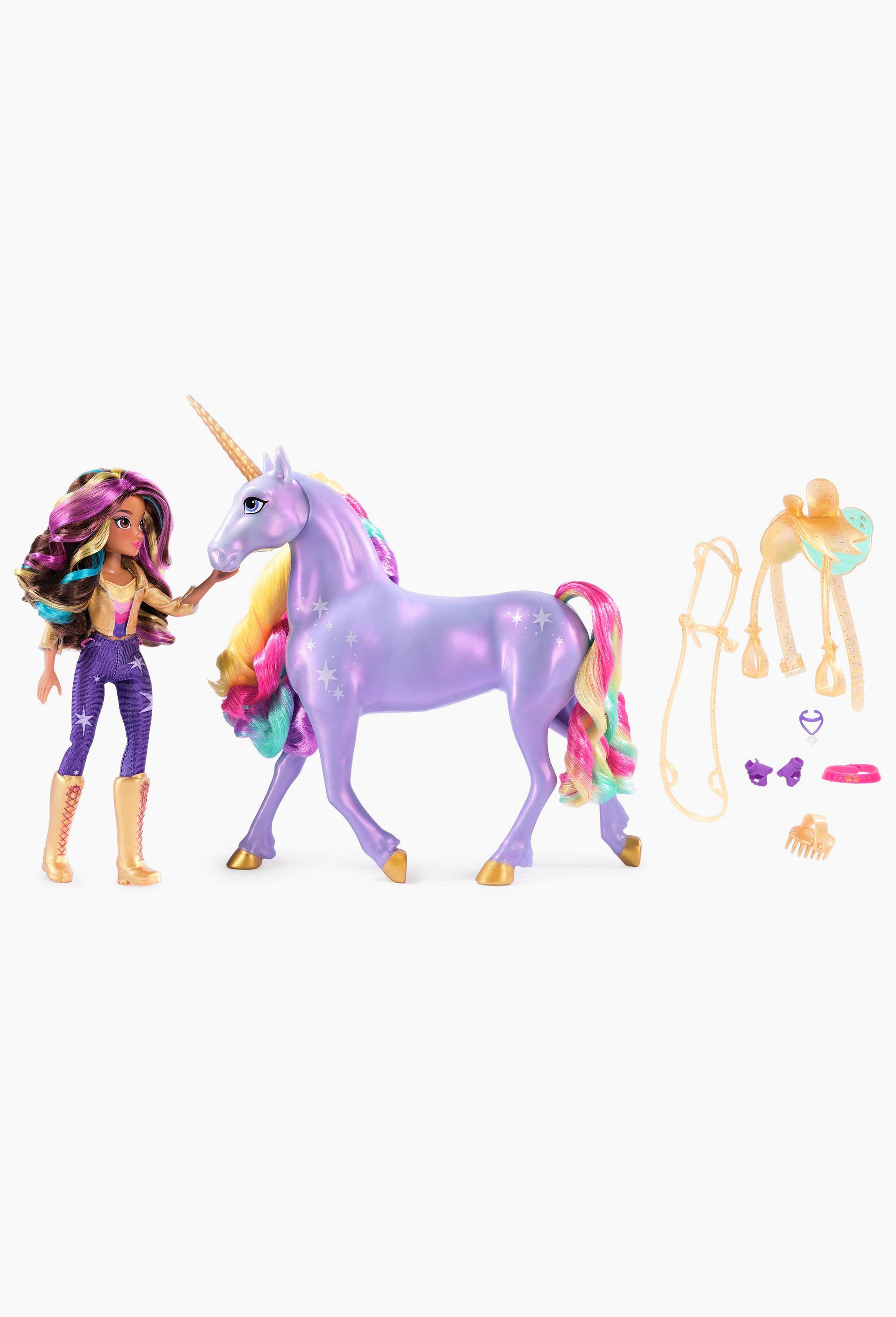LICORNE A FONCTIONS 28 CM WILDSTAR + POUPEE 24 CM Unicorn Academy, Multicolore, large image number 2.0
