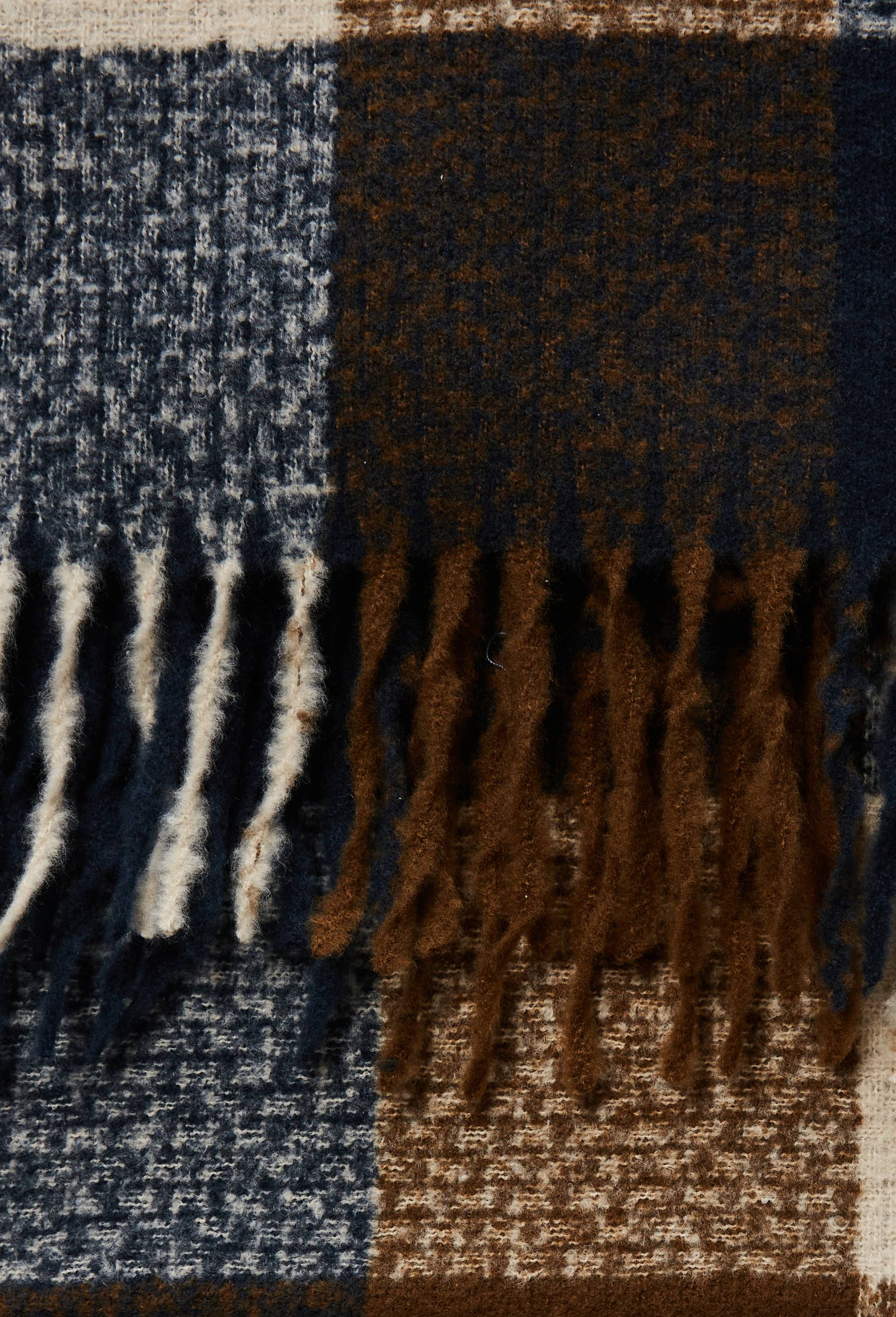 Echarpe chaude &agrave; carreaux, Bleu fonc&eacute;, large image number 1.0