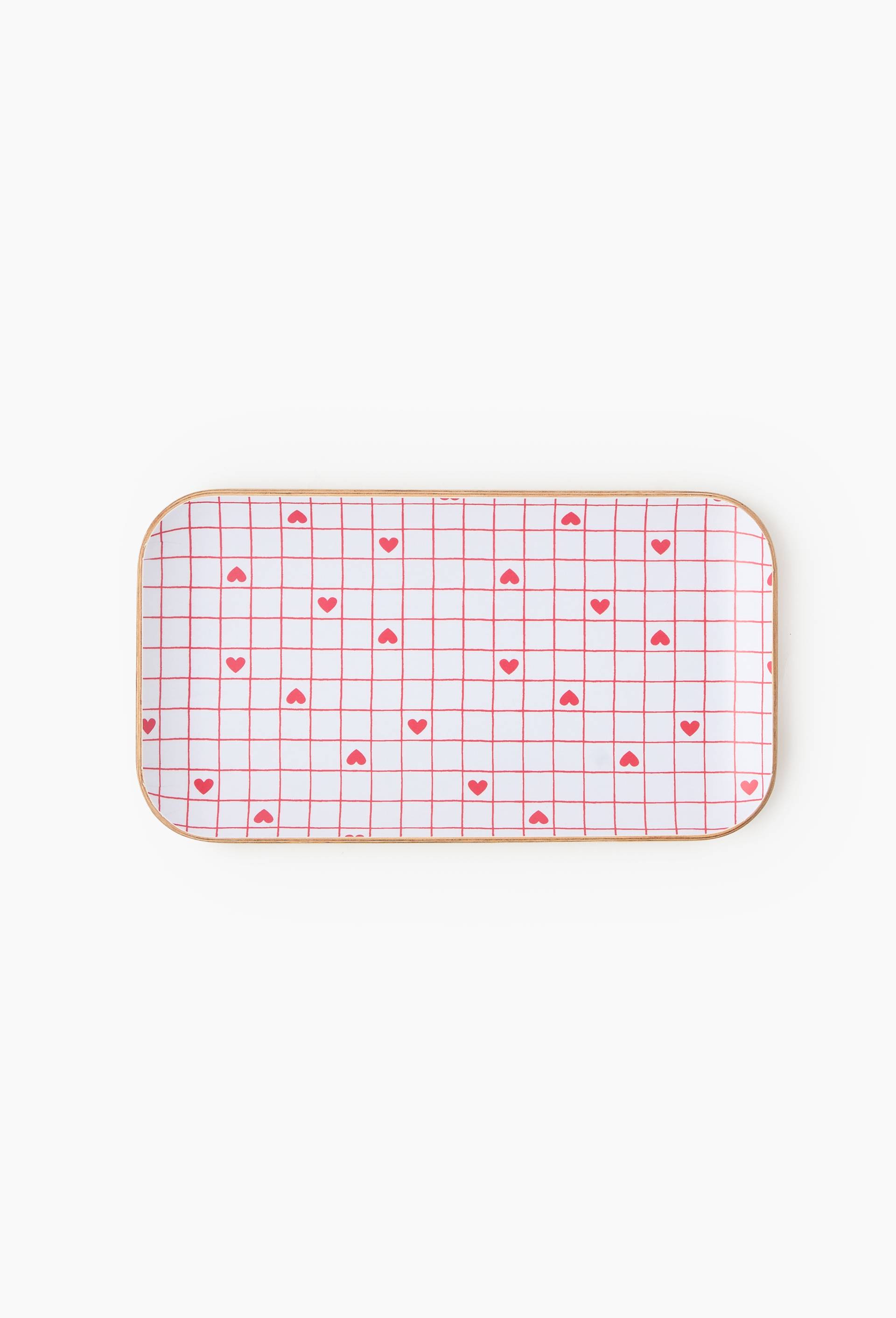 Plateau finition imprim&eacute;e, 21cm, Rouge, large image number 1.0