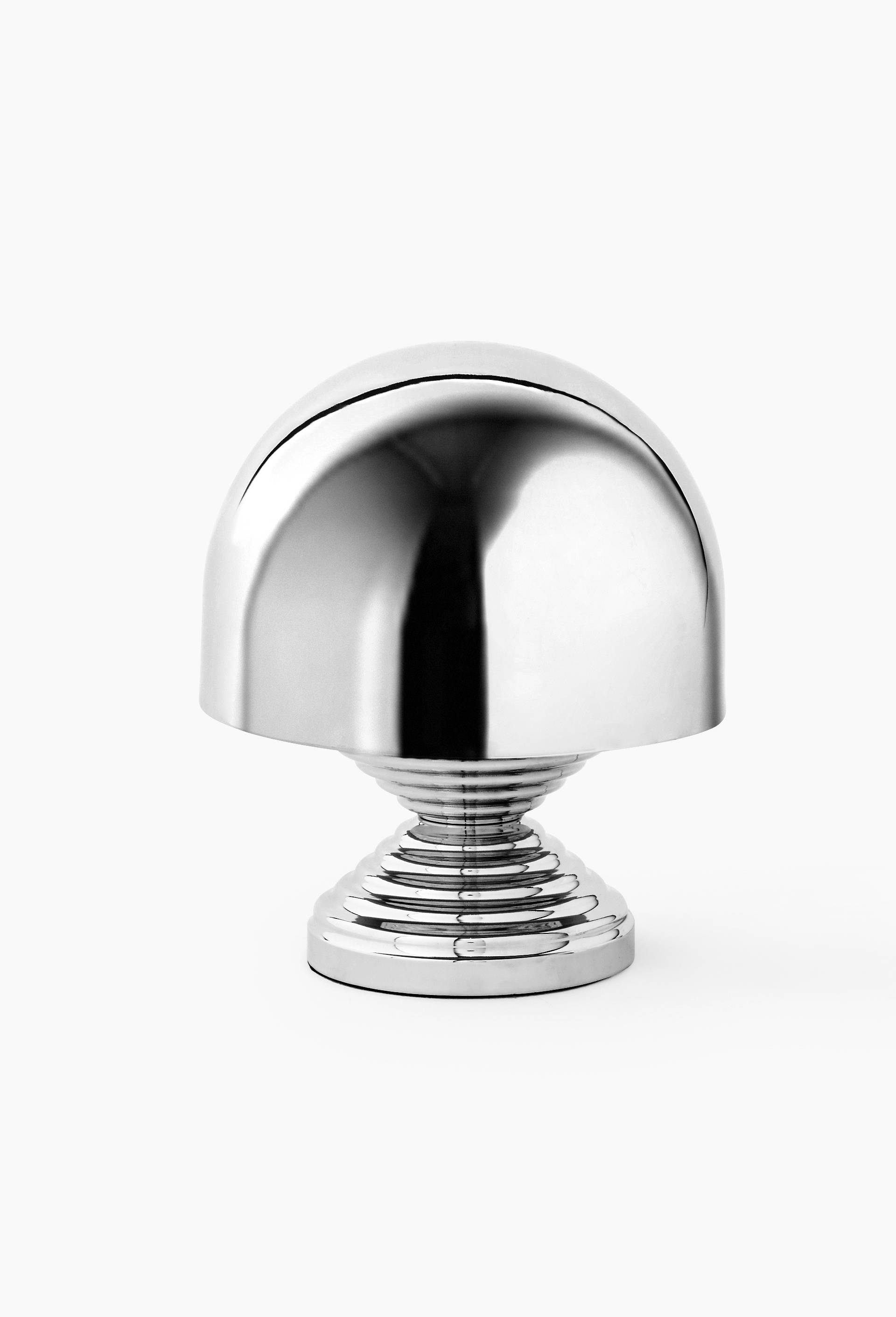 Lampe de table chrom&eacute;e - Jean Pierre et Maryvonne Garrault, 25x22 cm - STUDIO PRISUNIC x MONOPRIX, Argent, large image number 0