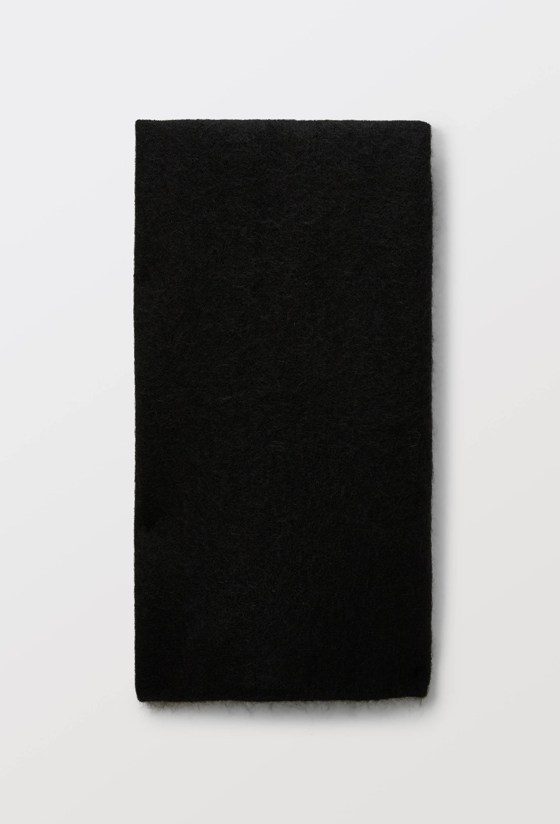 Echarpe contenant de la laine et du mohair, Noir, swatch image