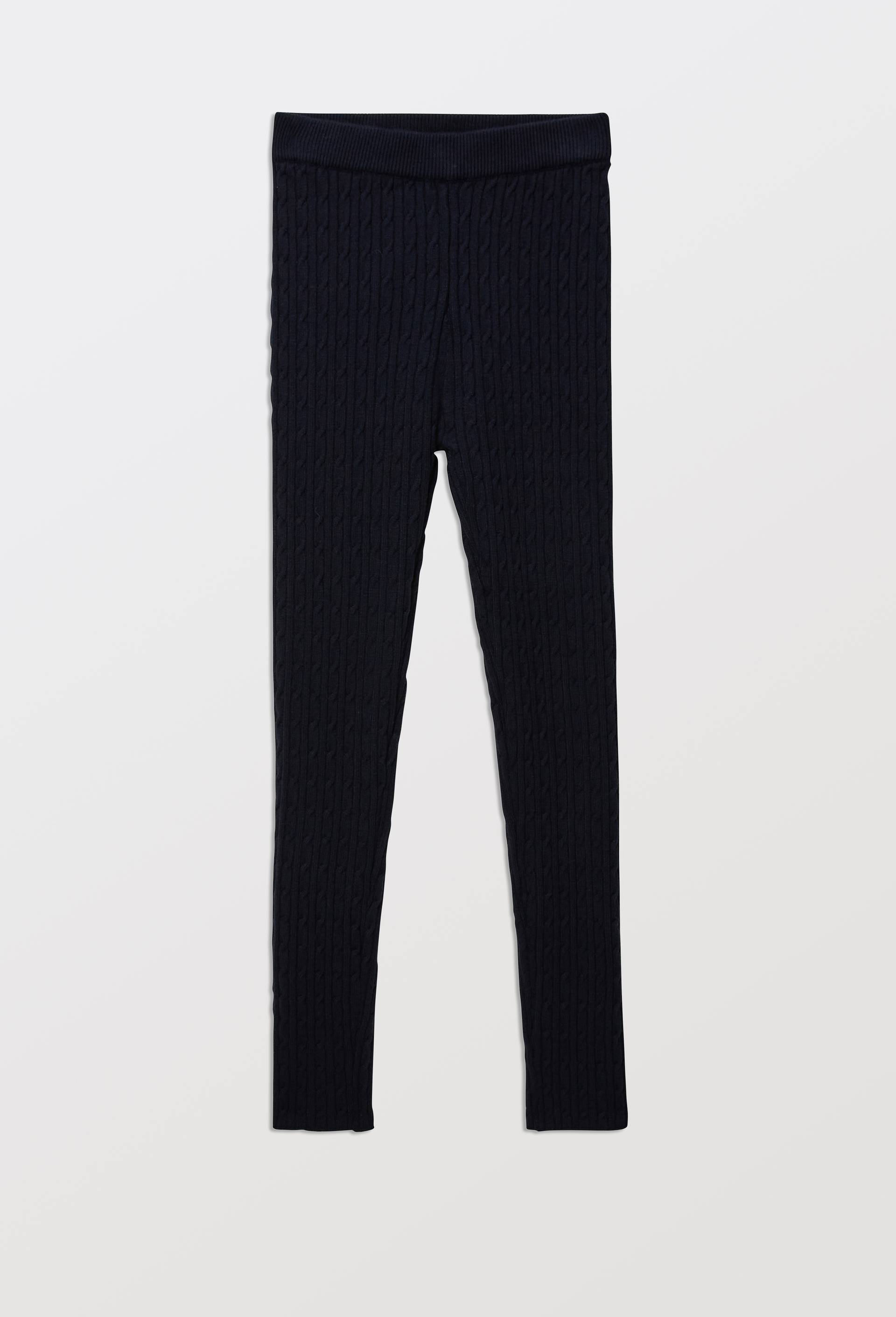 Legging uni torsad&eacute;, Bleu fonc&eacute;, large image number 1.0