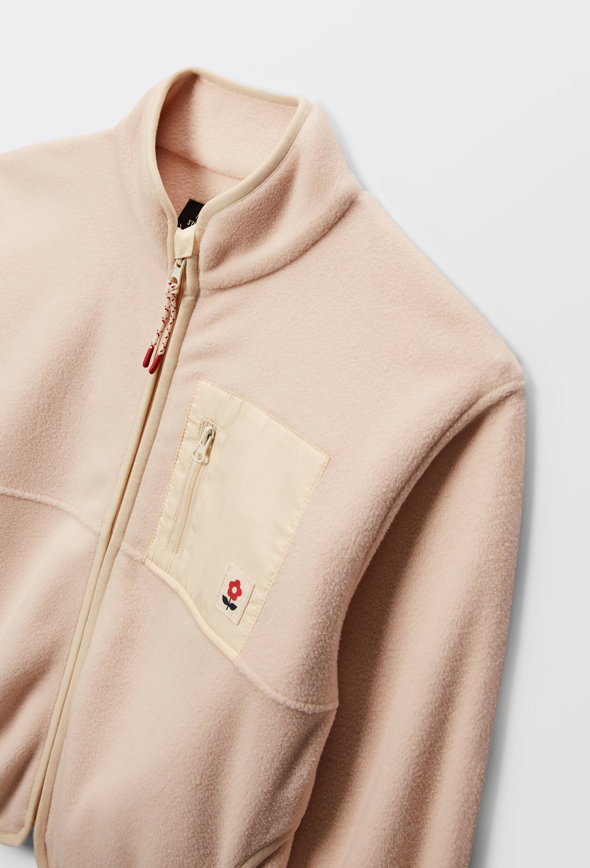 Veste polaire brod&eacute;e, Rose clair, large image number 2.0