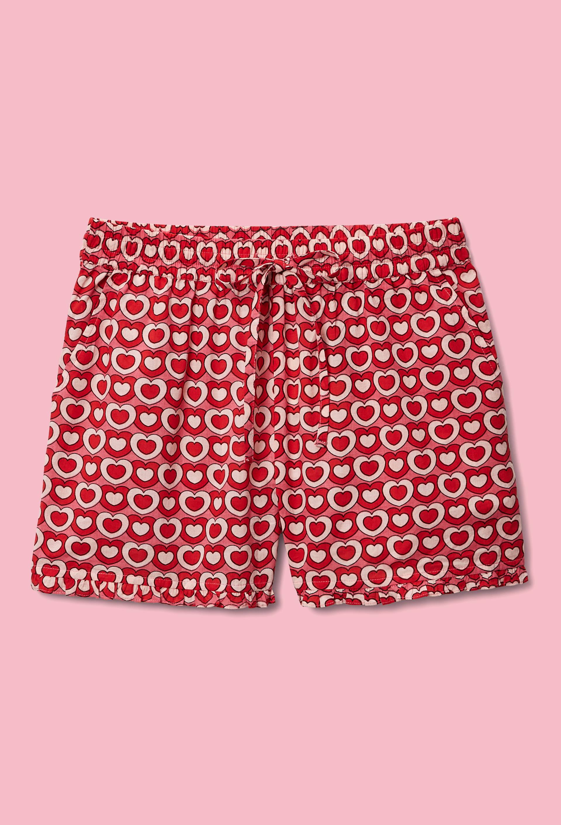 Short en voile de coton BIO GOTS, Rouge, large image number 0.0