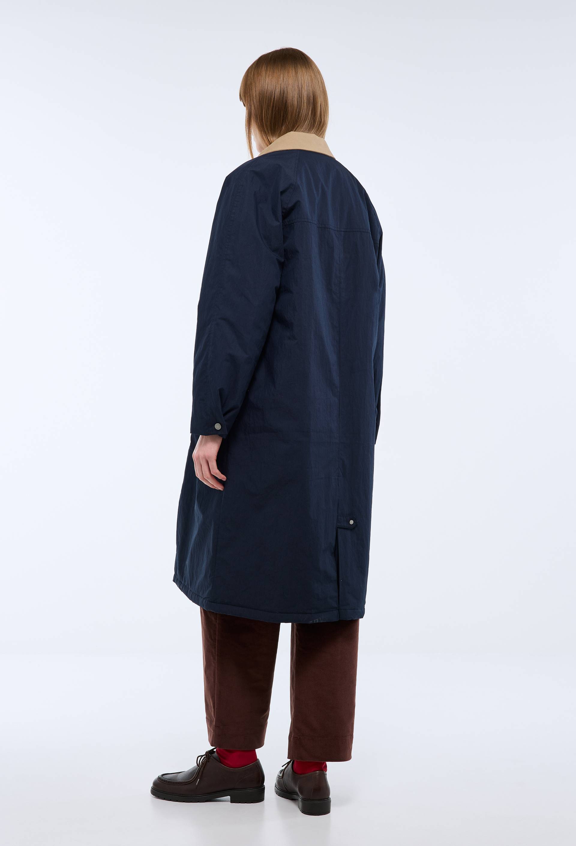 Parka matelass&eacute;e contenant du coton, Bleu fonc&eacute;, large image number 3
