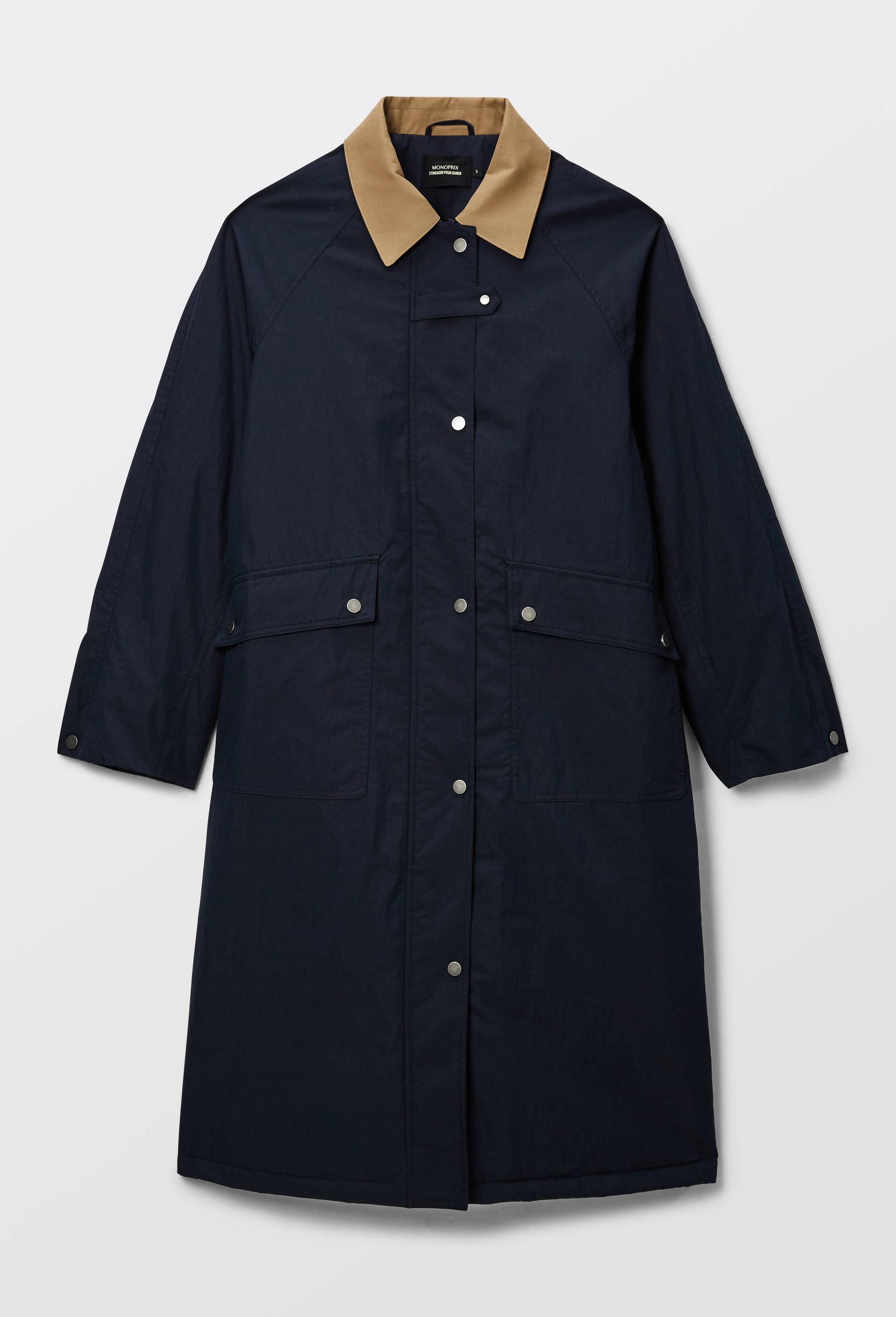 Parka matelass&eacute;e contenant du coton, Bleu fonc&eacute;, large image number 4